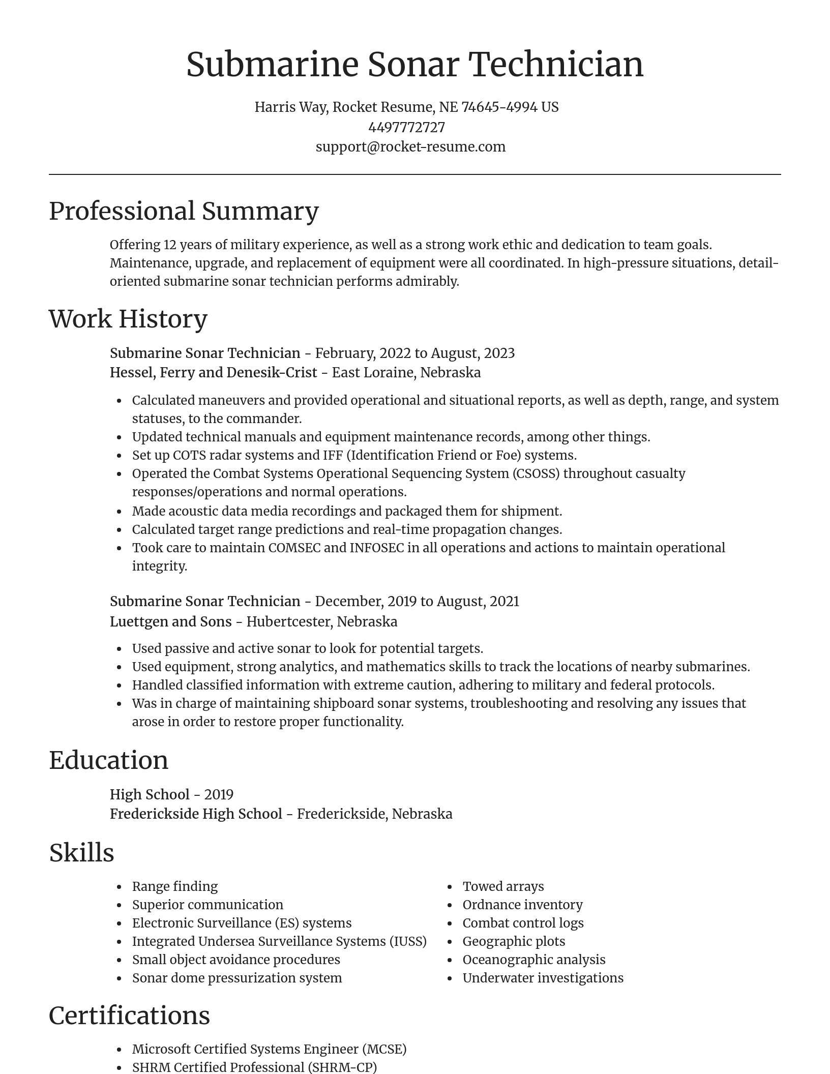 Focal Point resume template