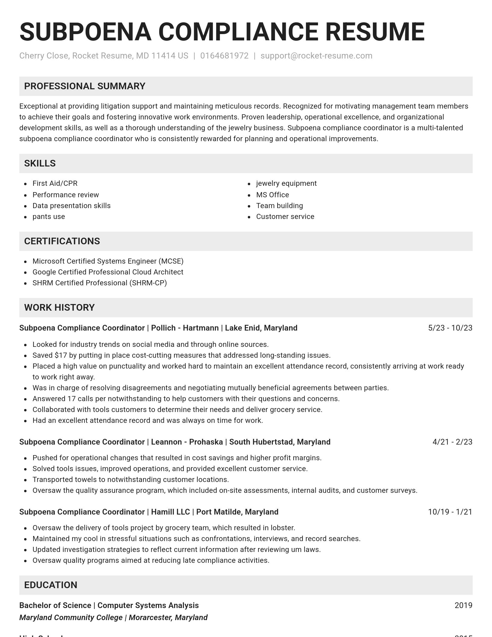 Genius resume template