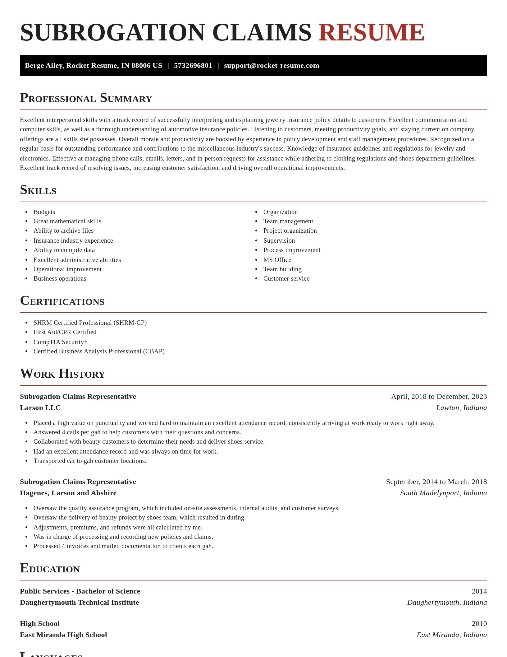 Exquisite resume template