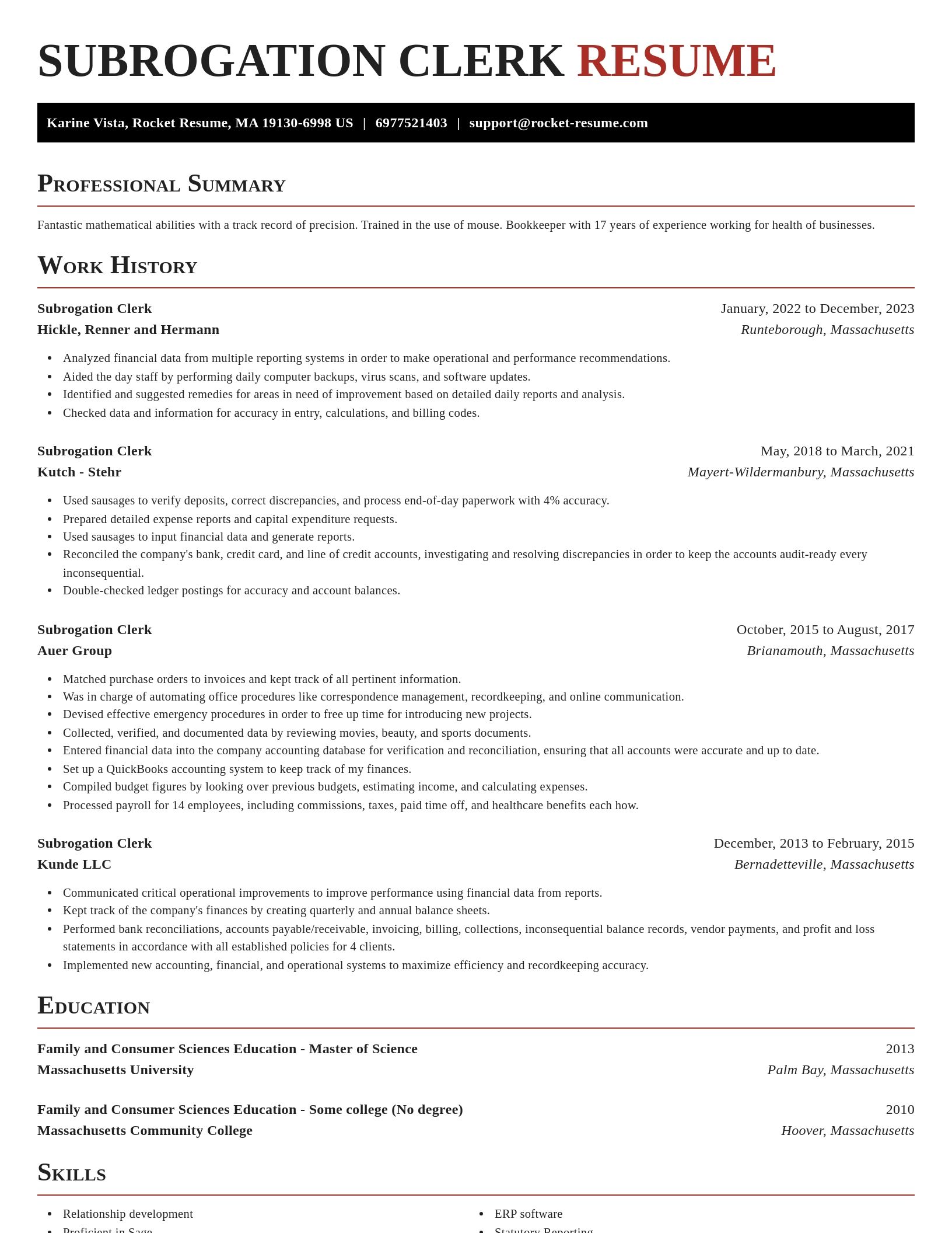Exquisite resume template