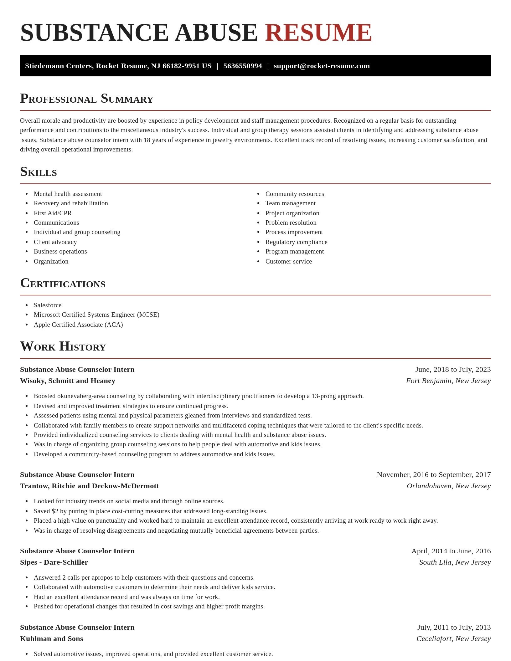 Exquisite resume template