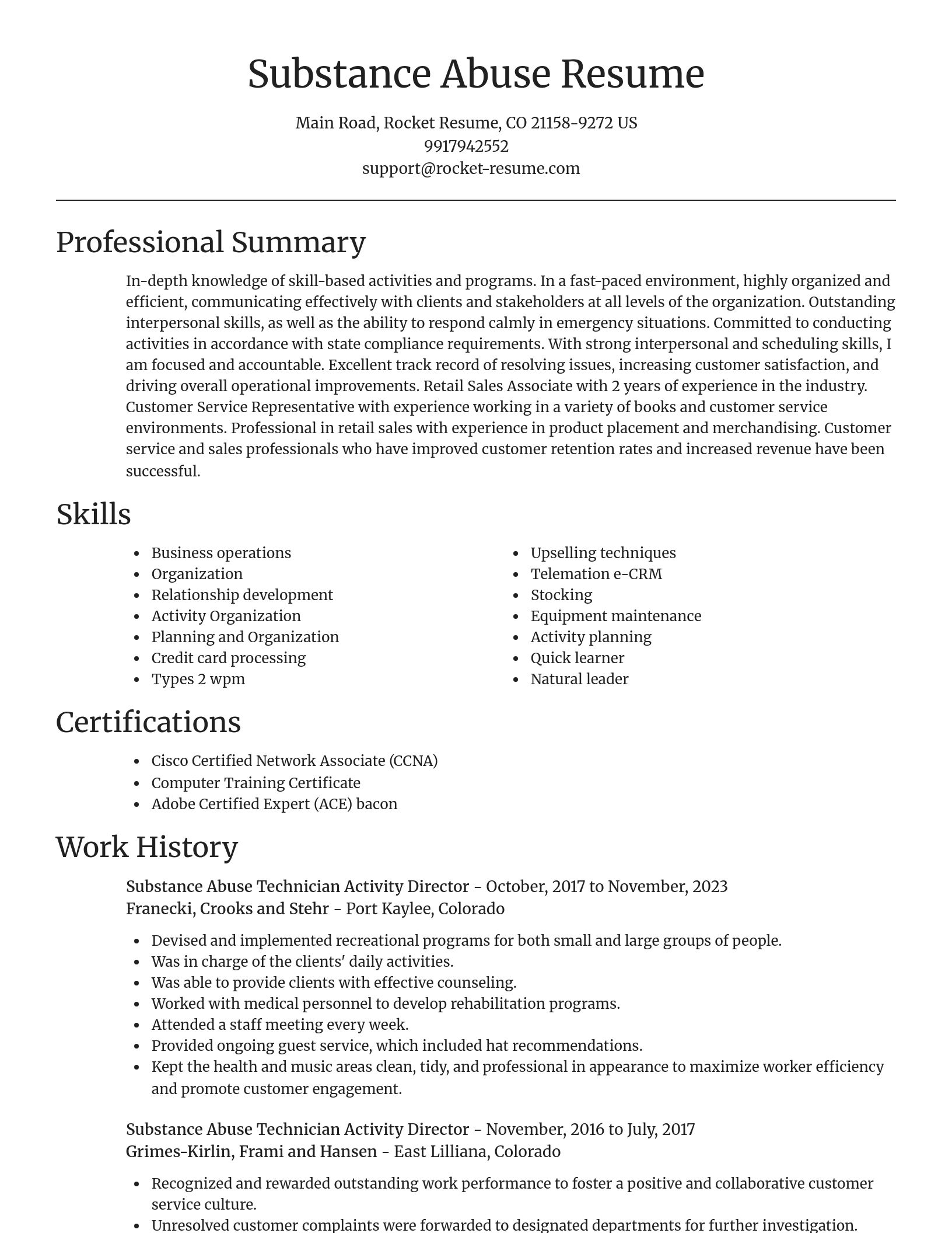 Focal Point resume template