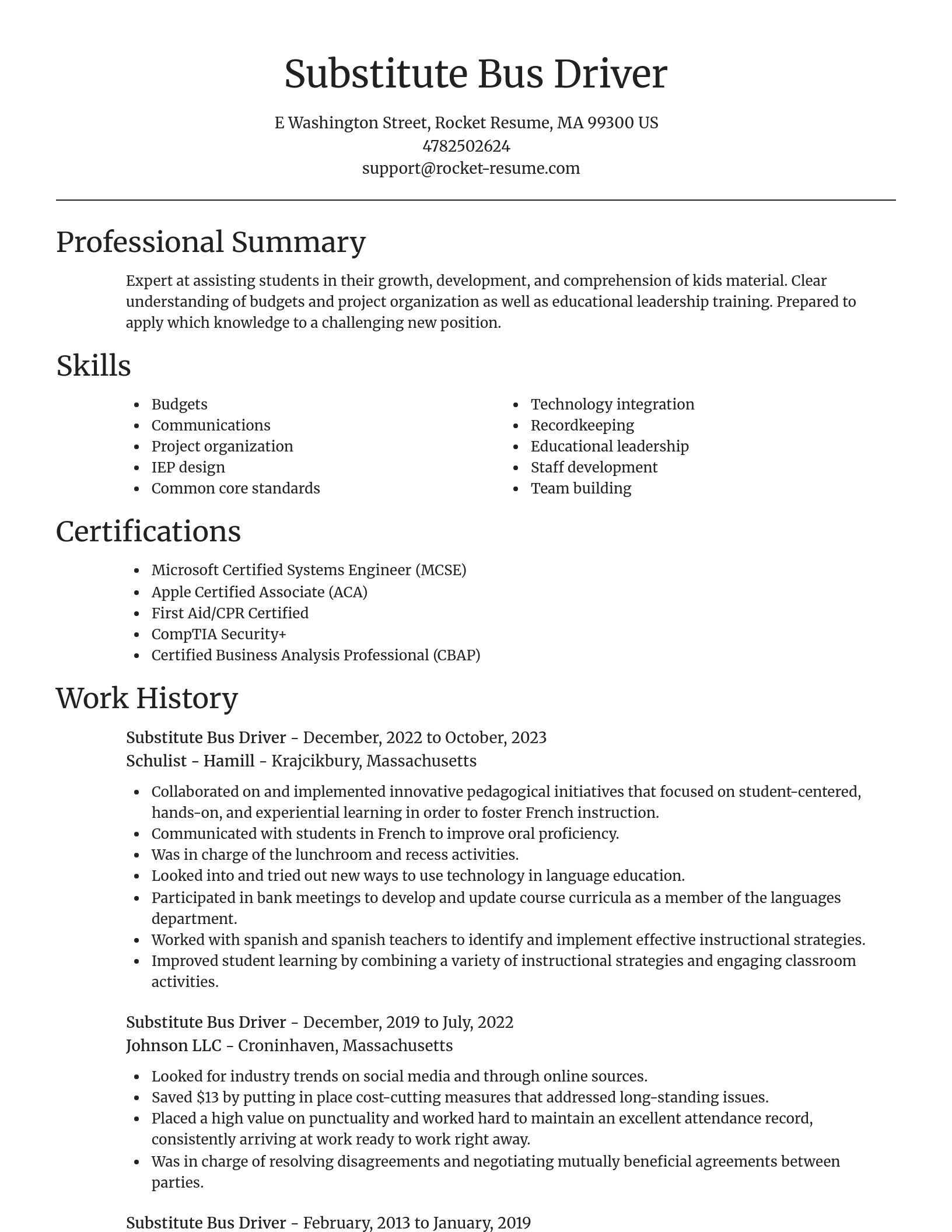 Focal Point resume template