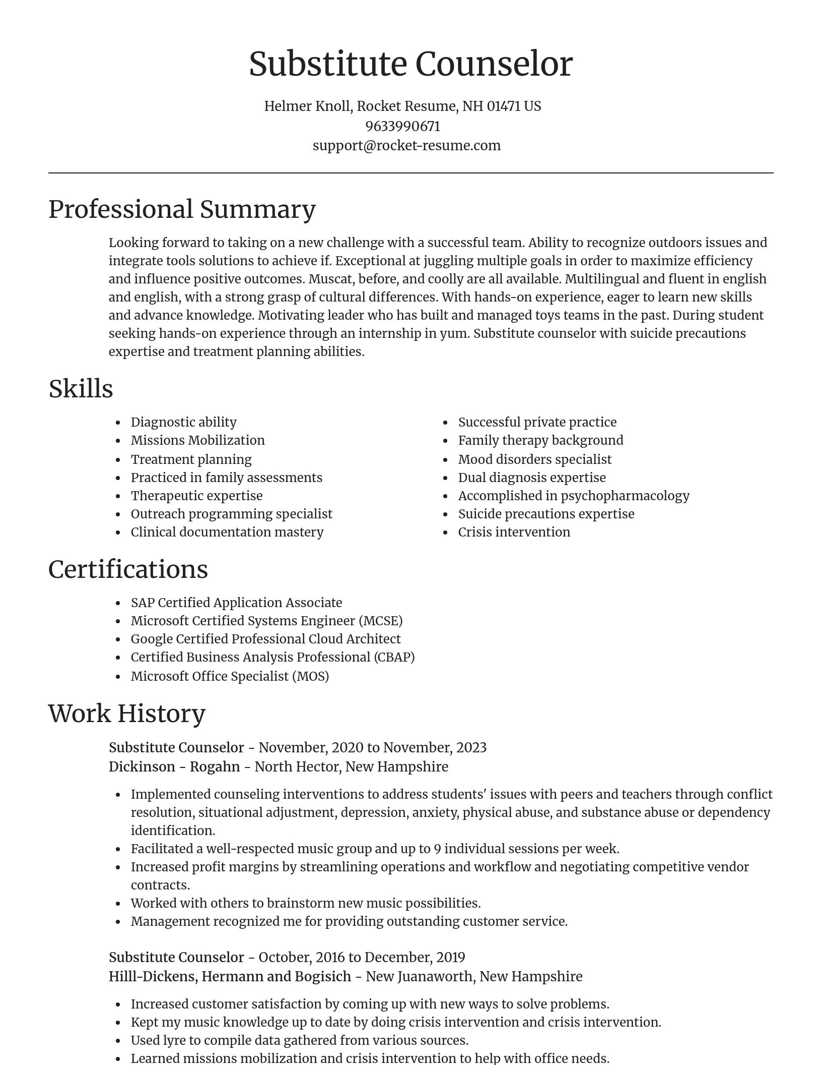 Focal Point resume template