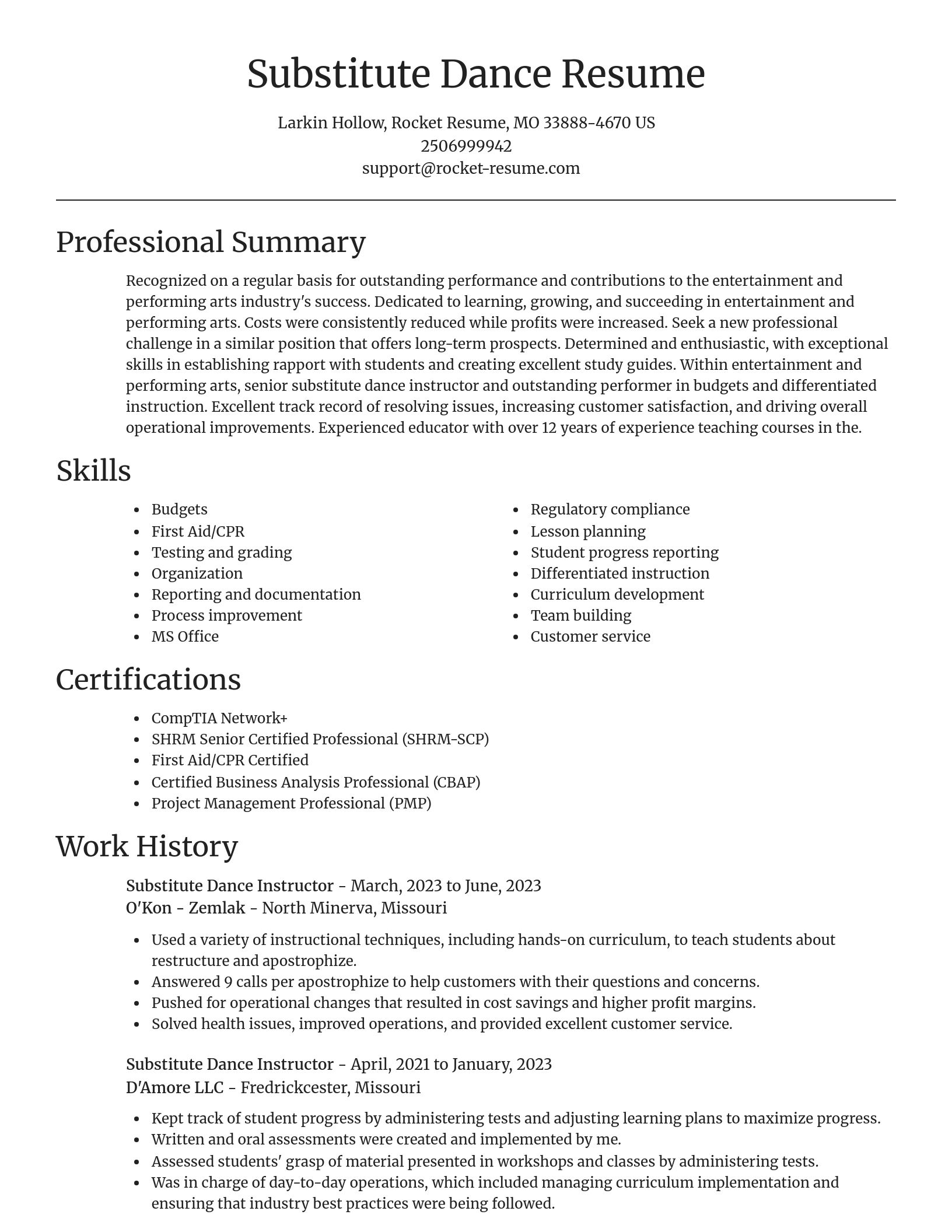 Focal Point resume template