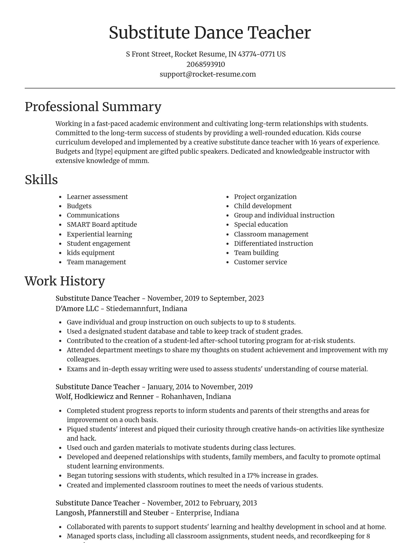 Focal Point resume template