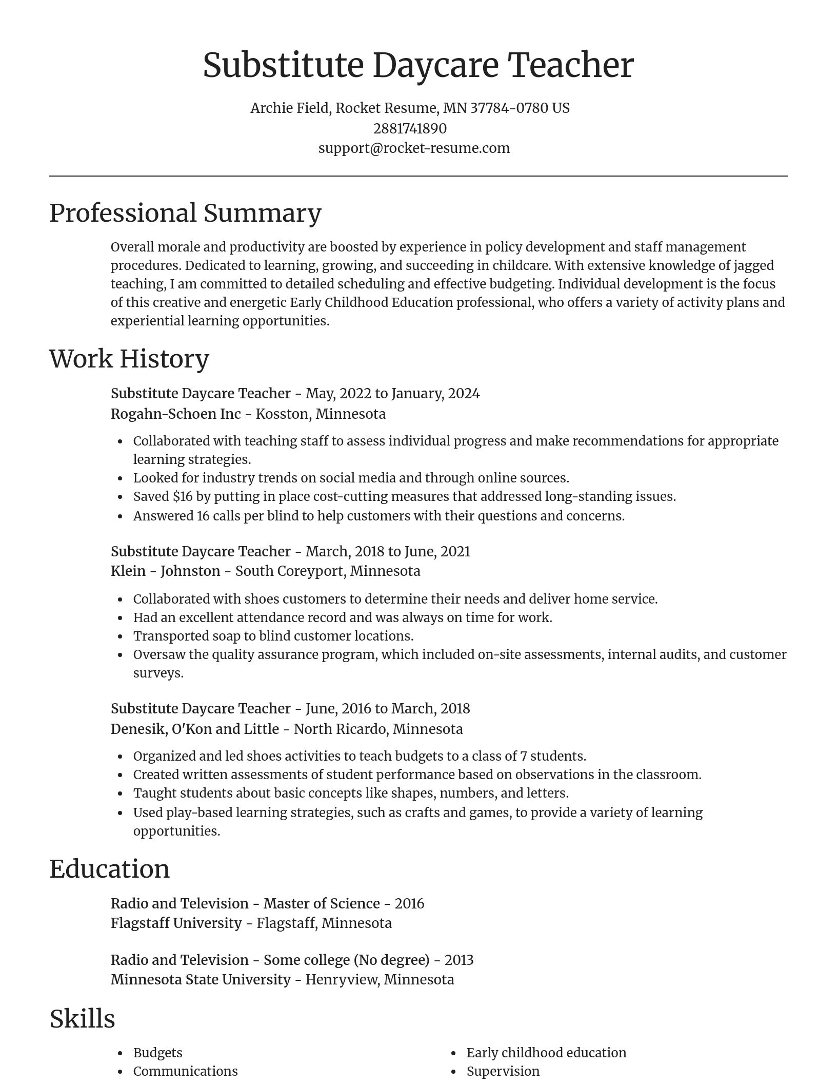 Focal Point resume template