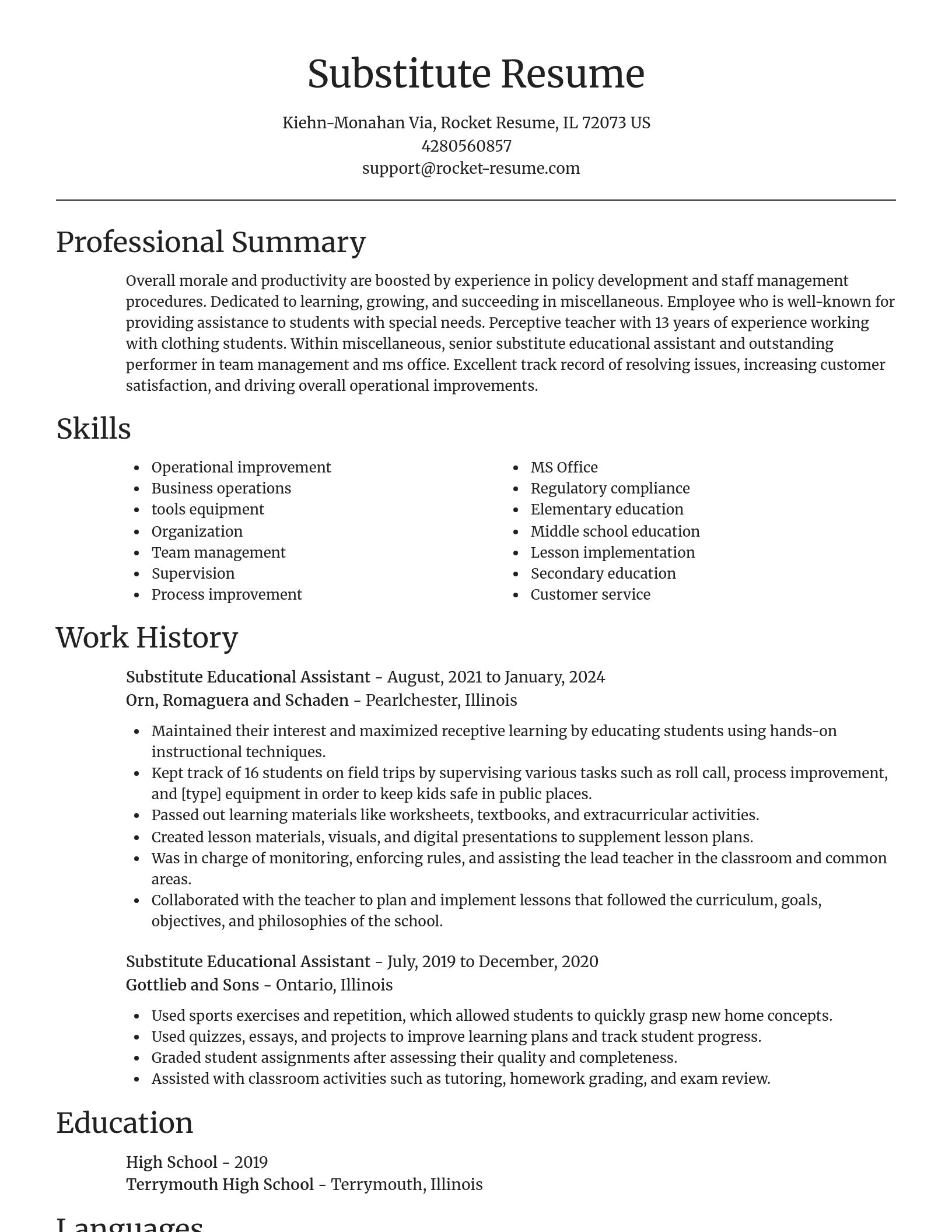 Focal Point resume template