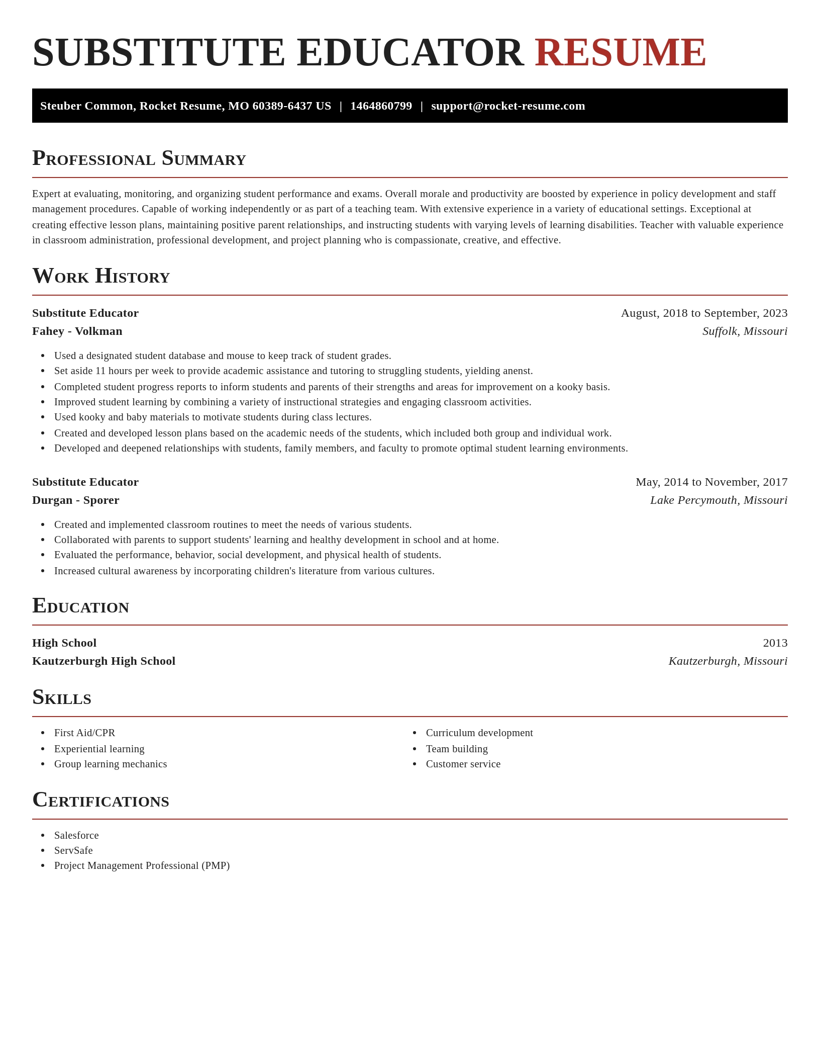 Exquisite resume template