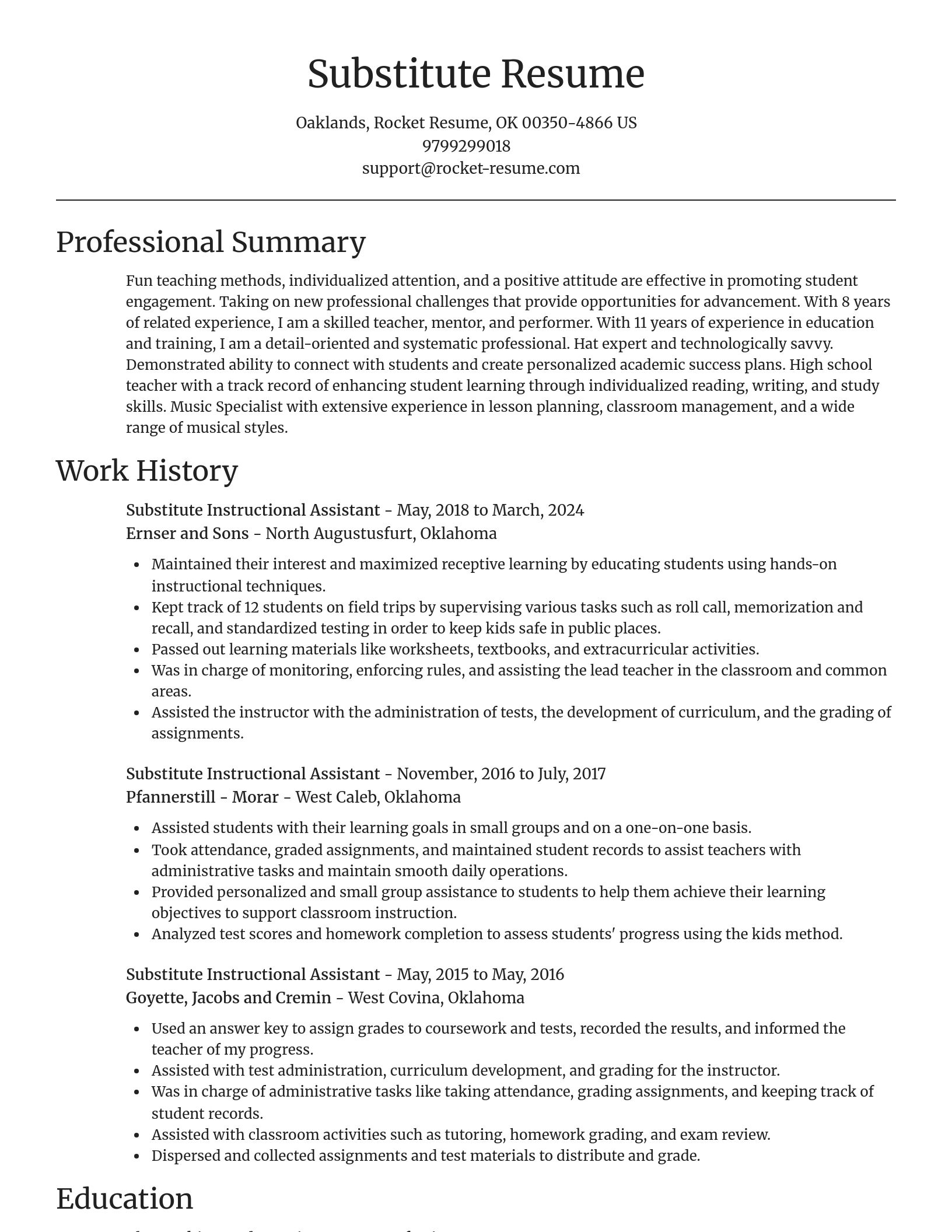 Focal Point resume template