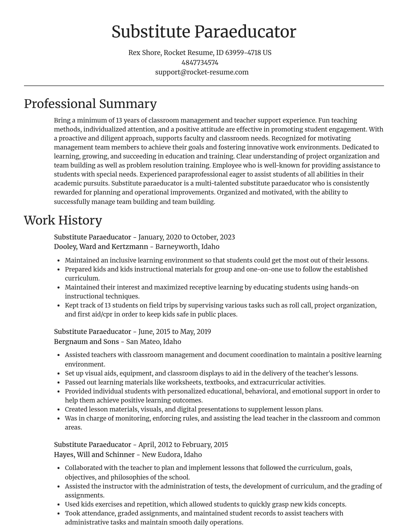 Focal Point resume template