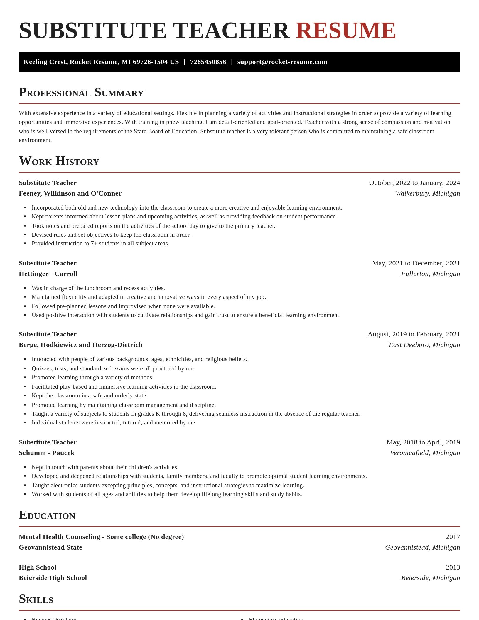 Exquisite resume template