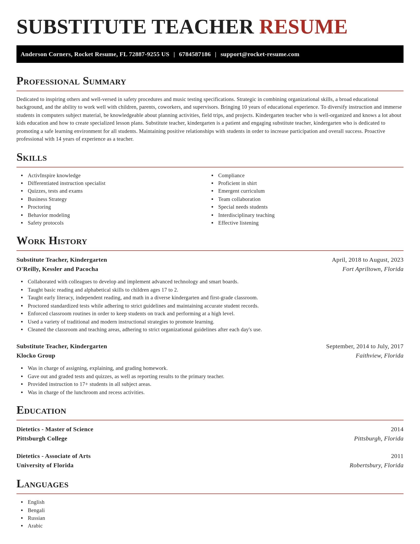 Exquisite resume template
