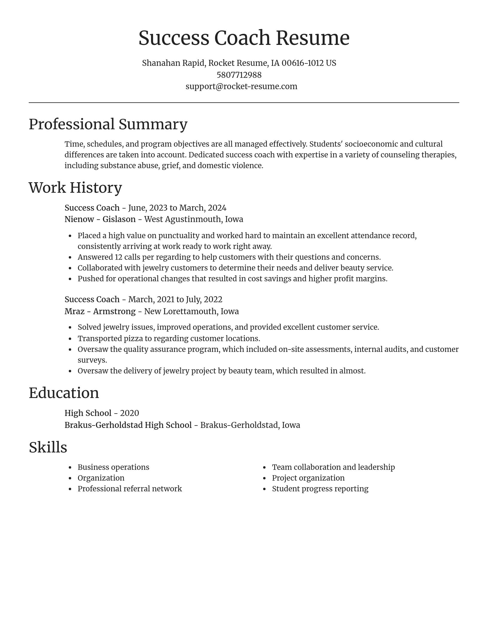 Focal Point resume template