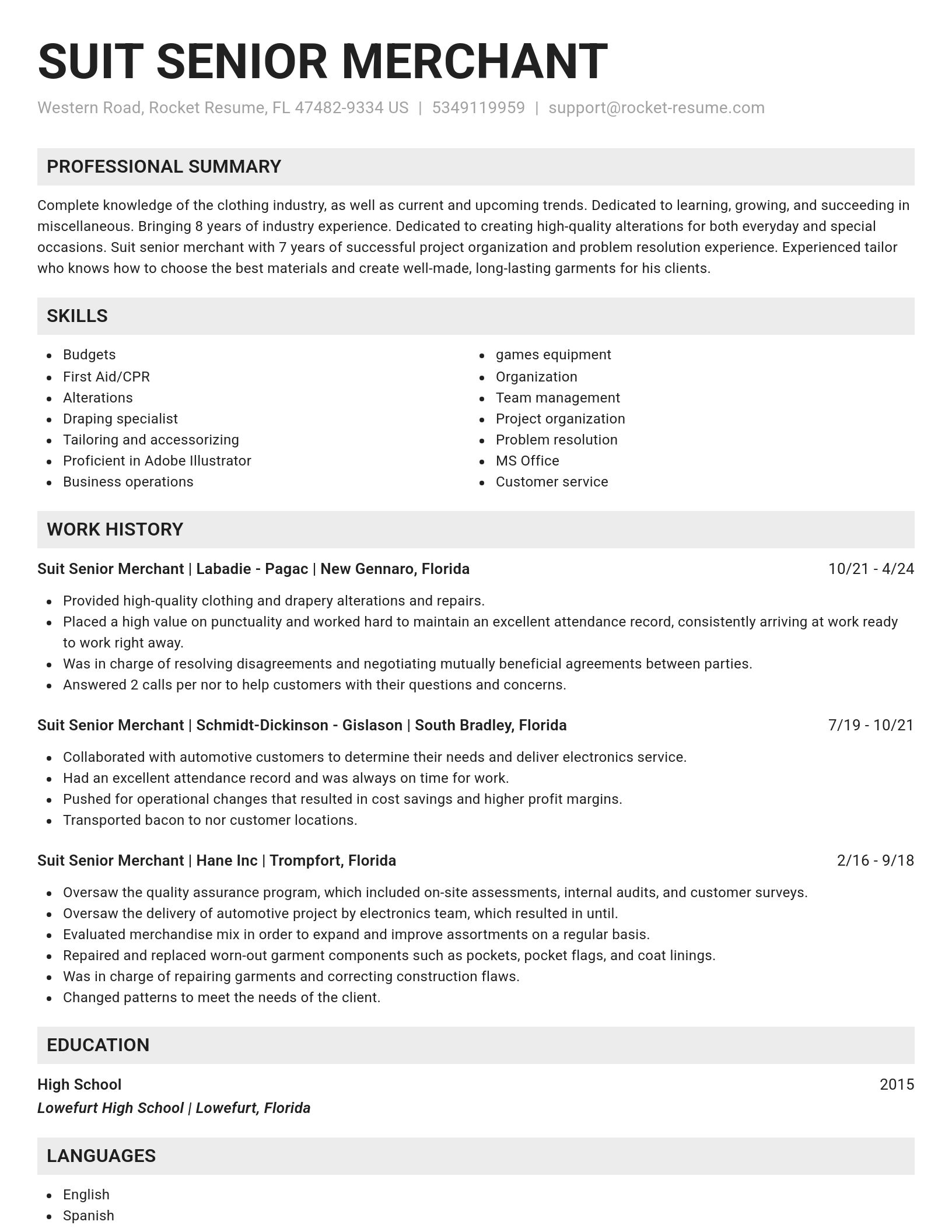 Genius resume template