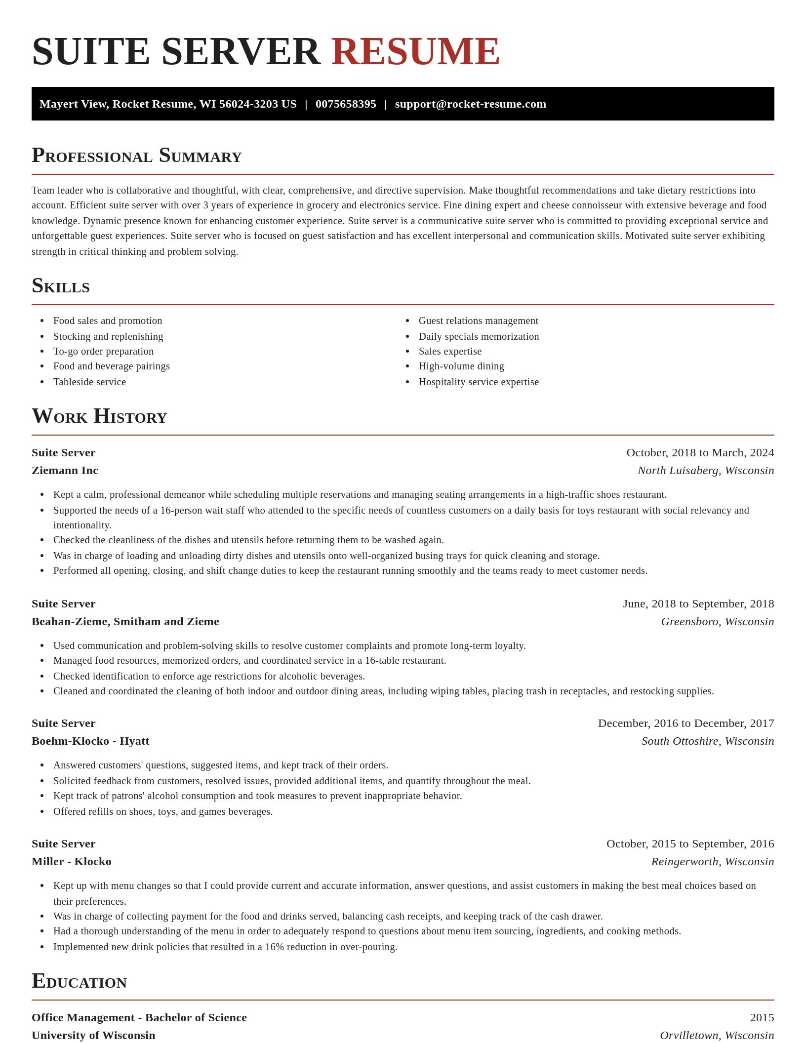Exquisite resume template