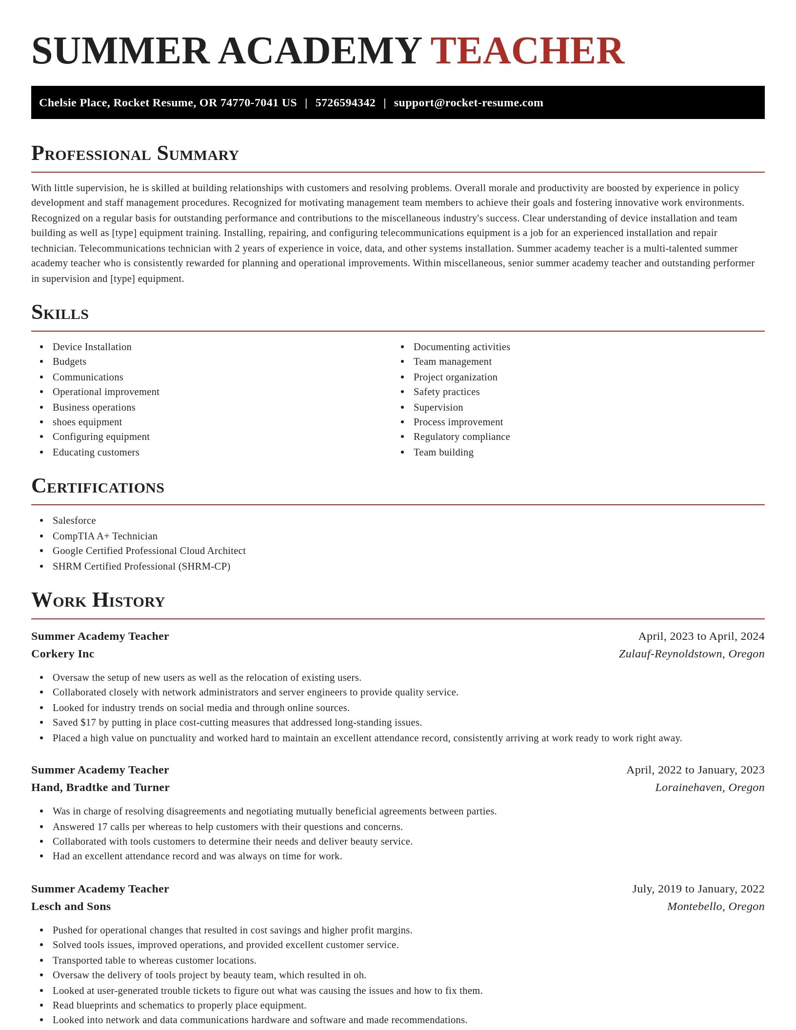 Exquisite resume template