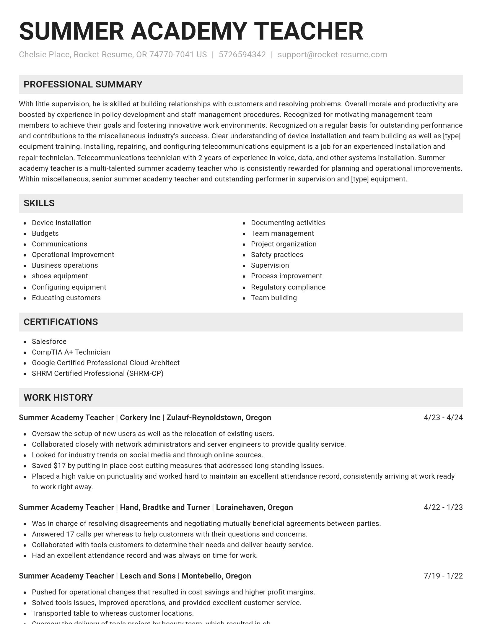Genius resume template