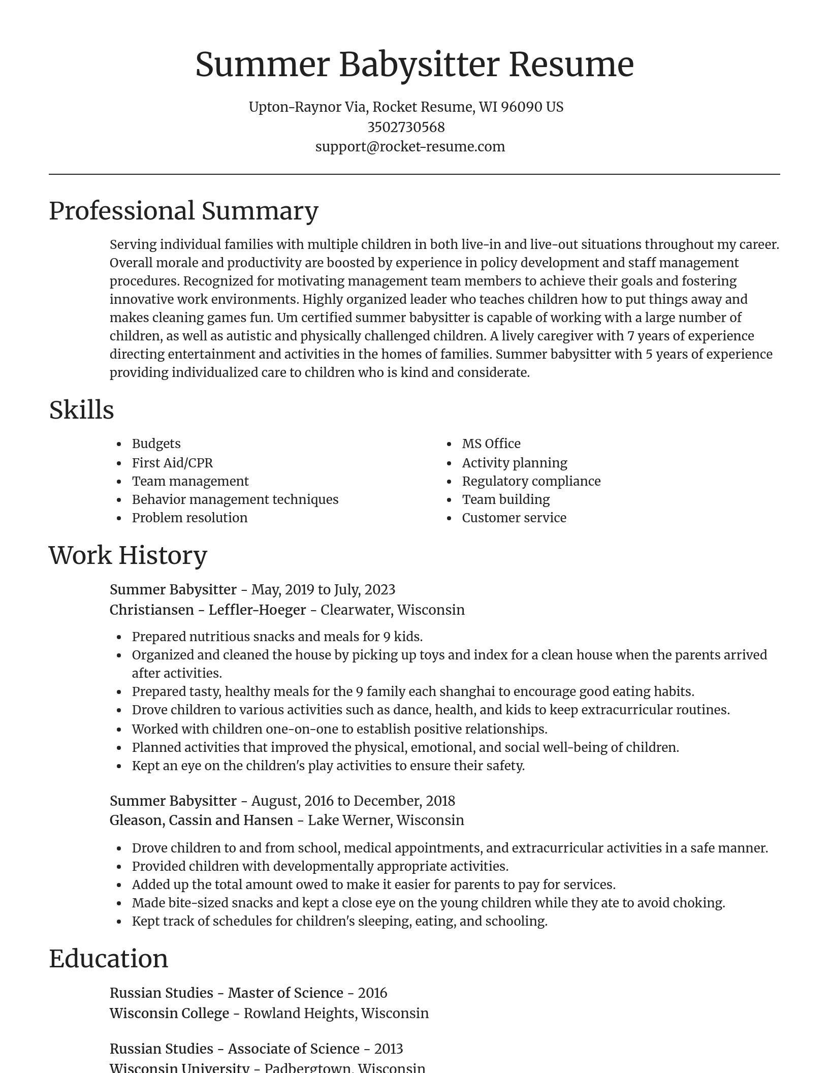 Focal Point resume template