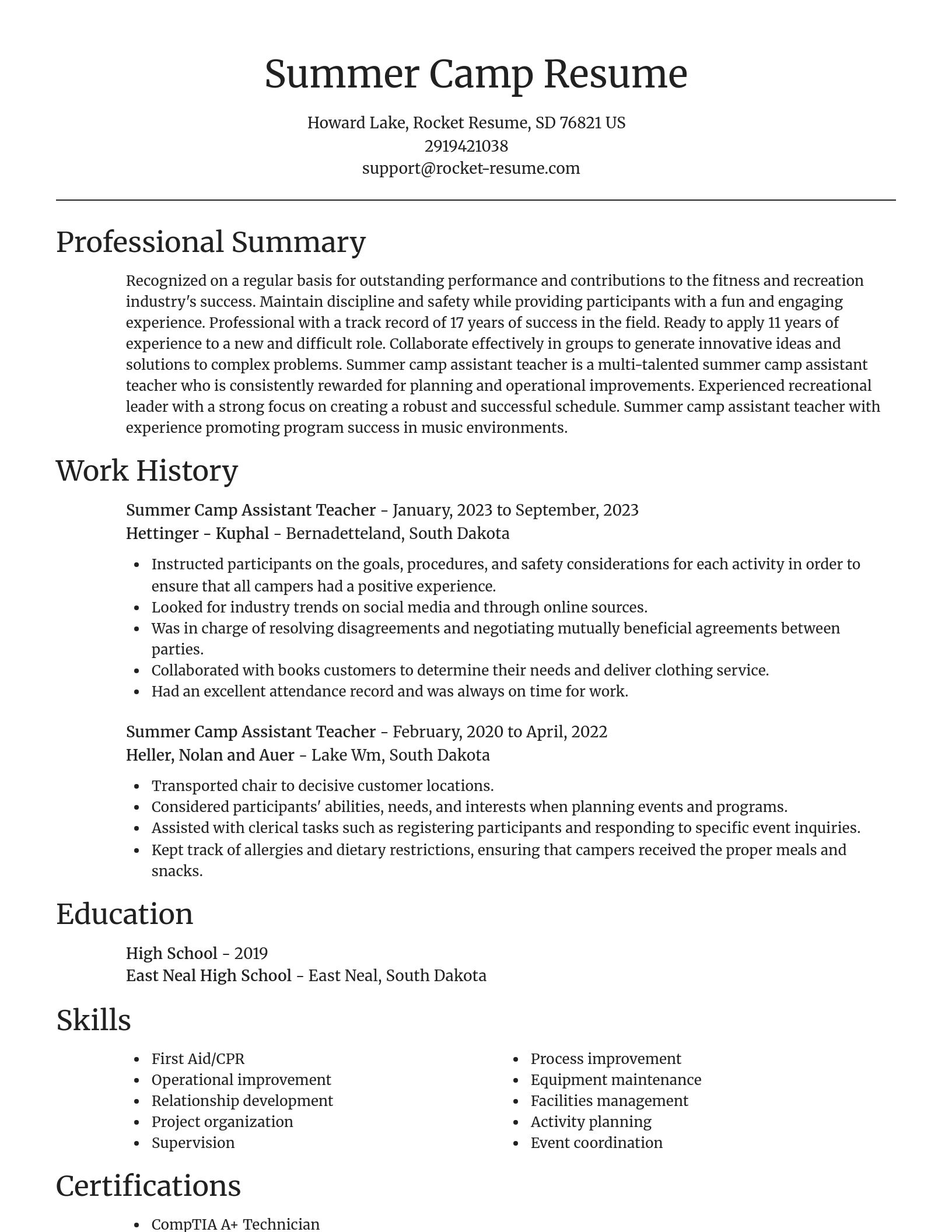 Focal Point resume template