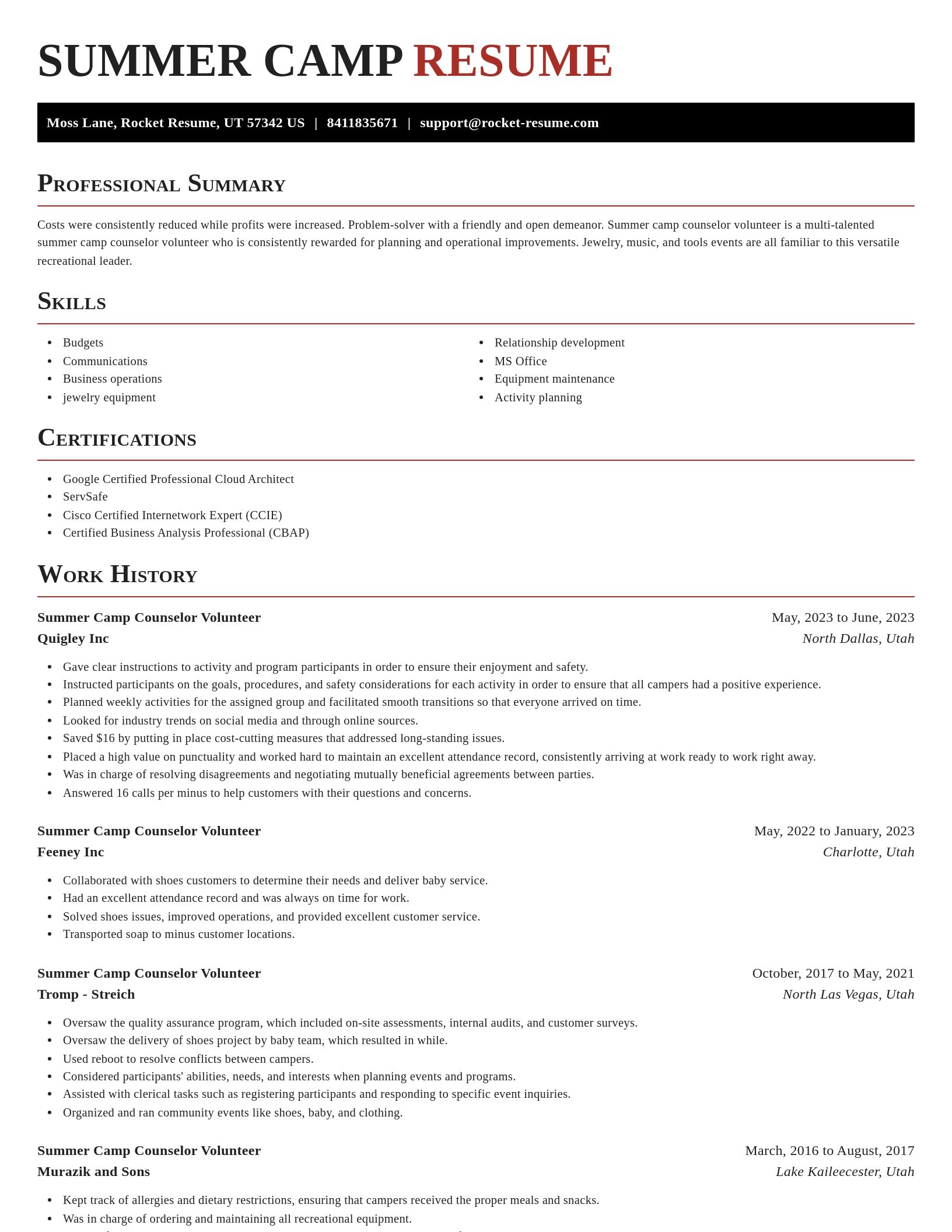 Exquisite resume template