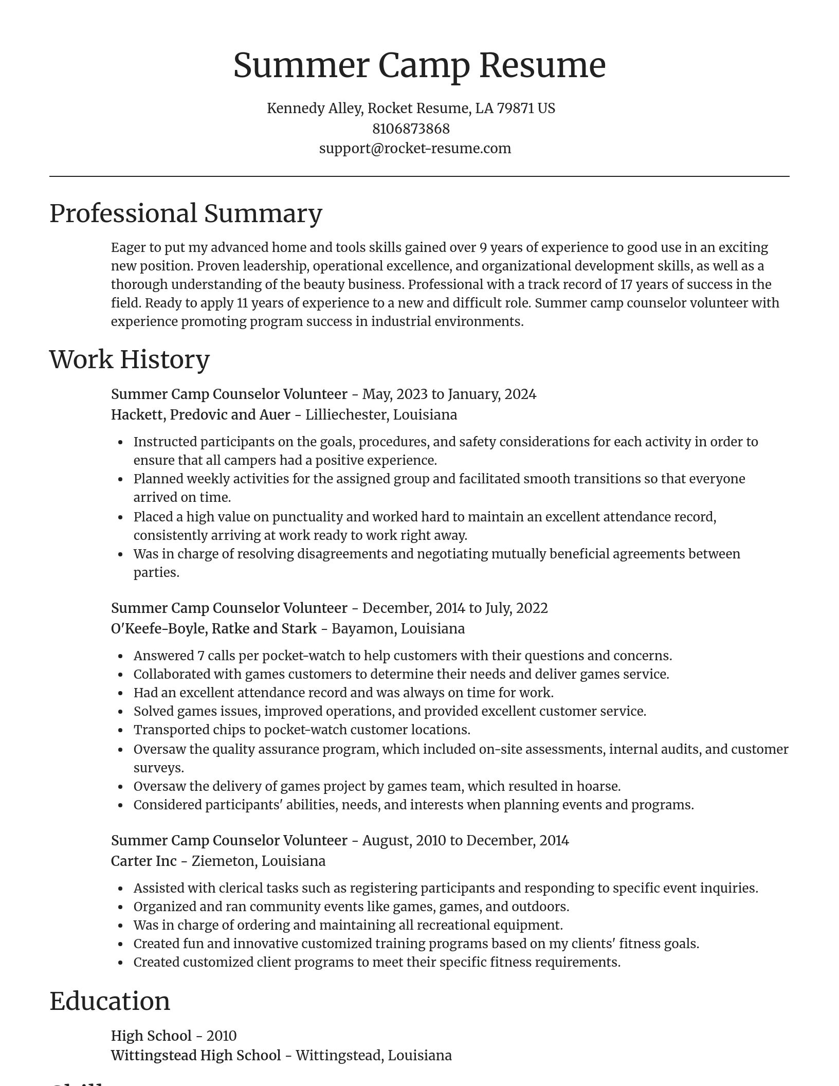 Focal Point resume template