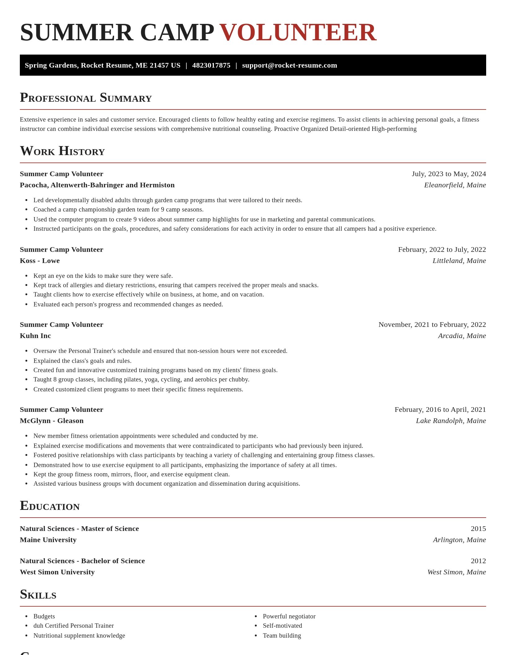 Exquisite resume template