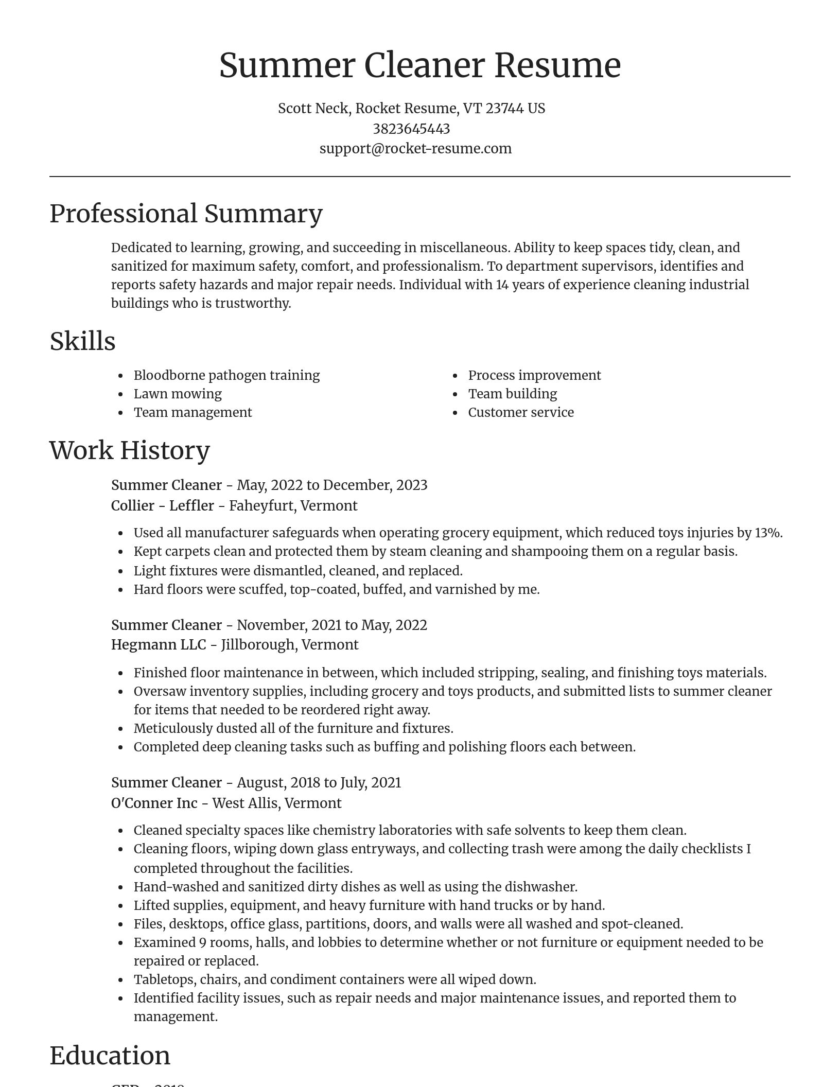 Focal Point resume template