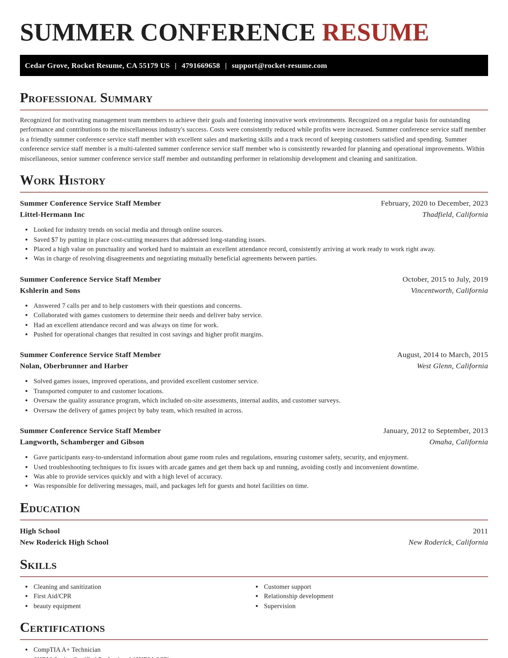Exquisite resume template