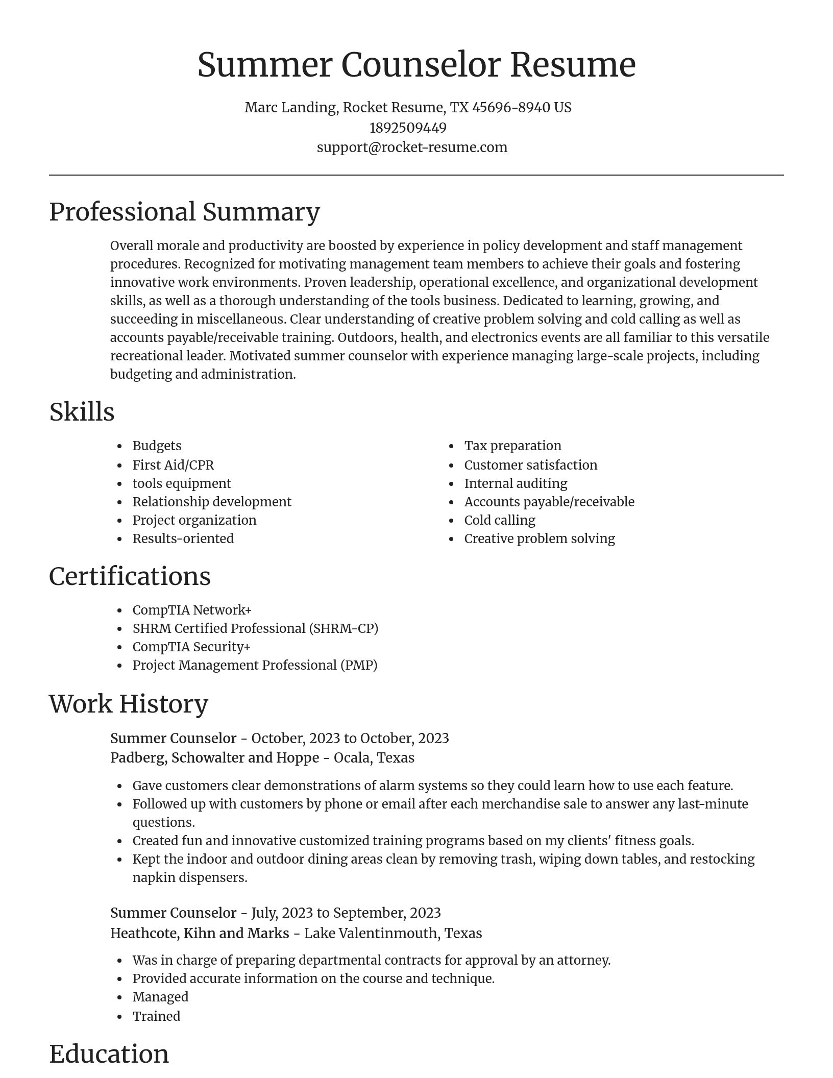Focal Point resume template