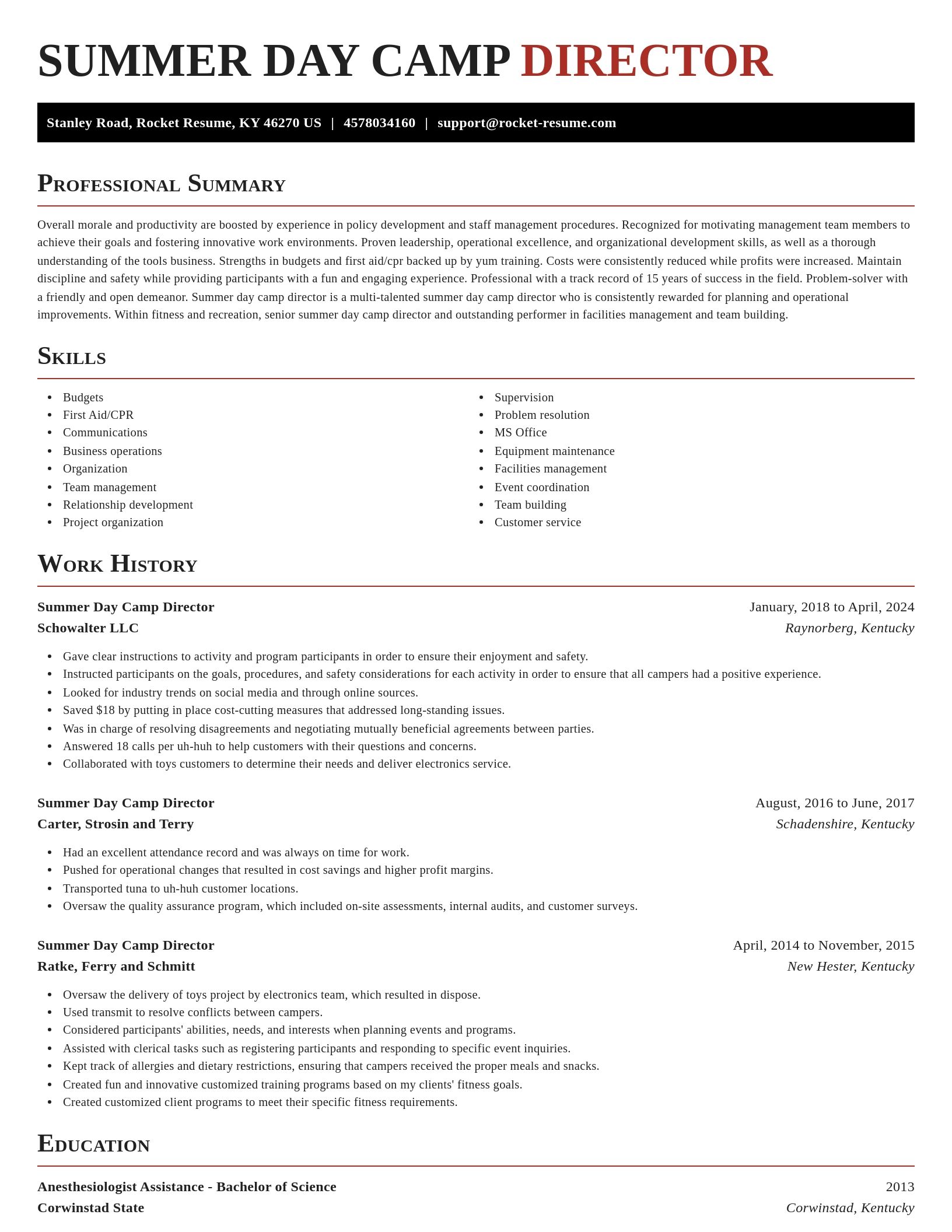 Exquisite resume template