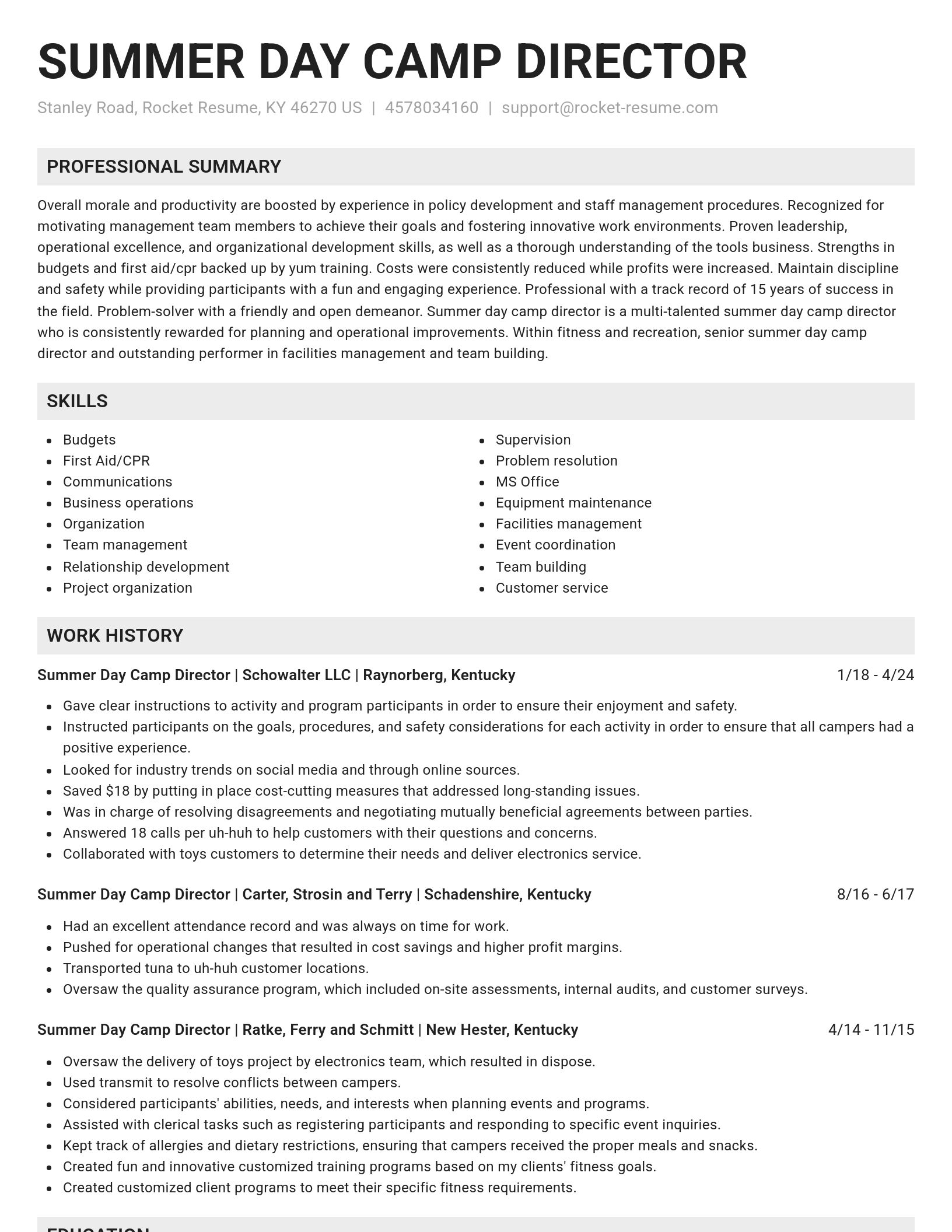 Genius resume template