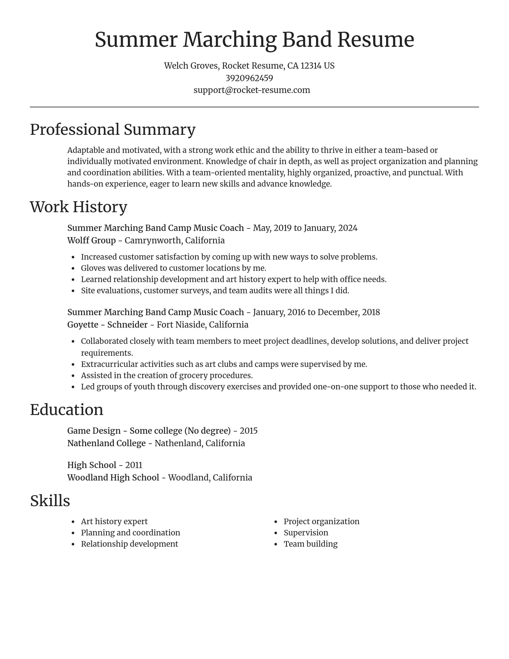 Focal Point resume template