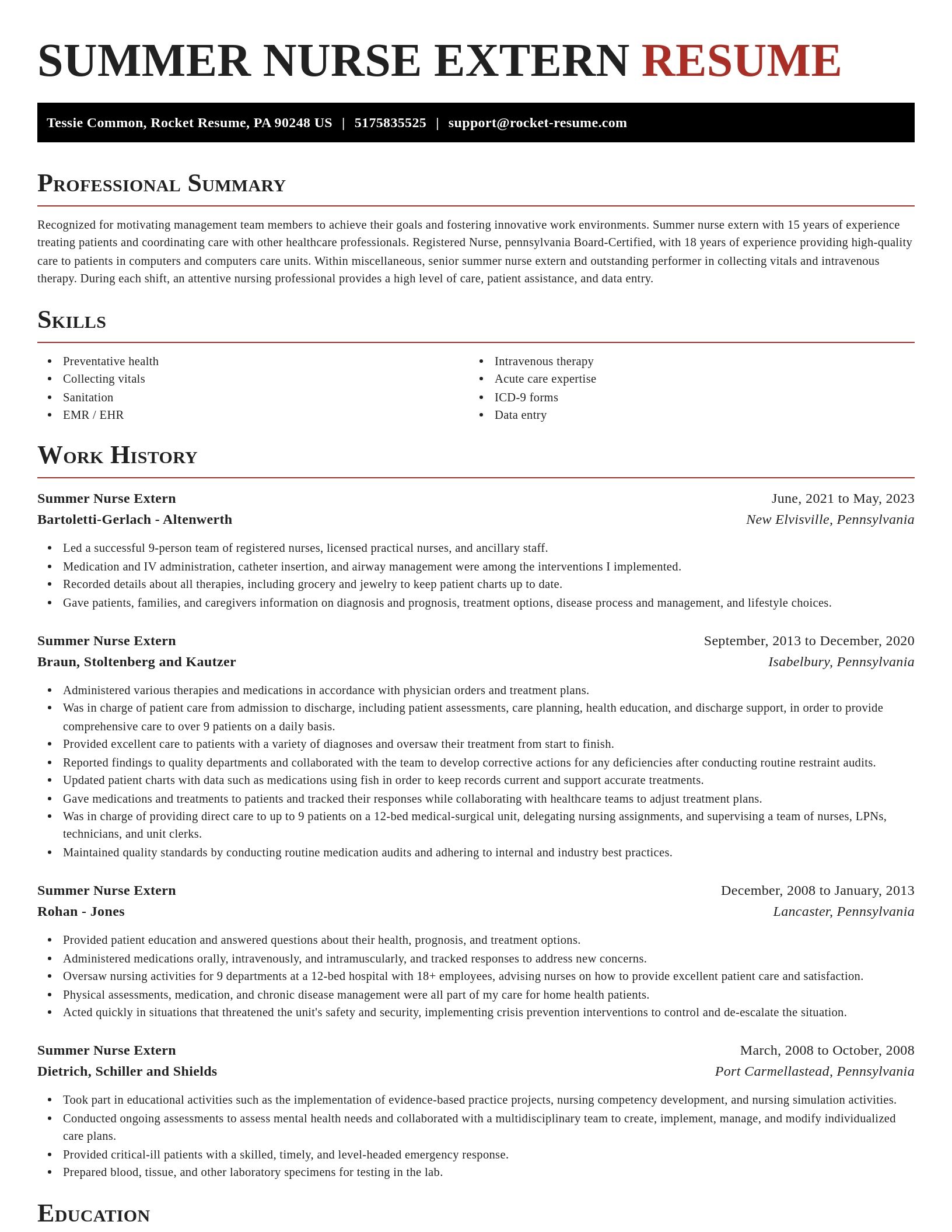 Exquisite resume template