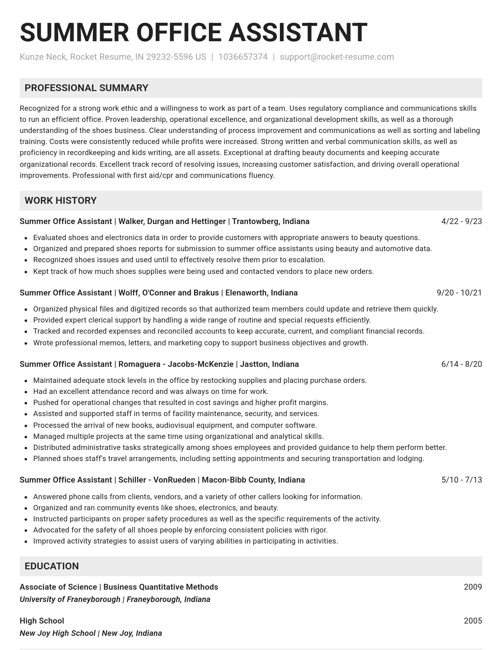 Genius resume template