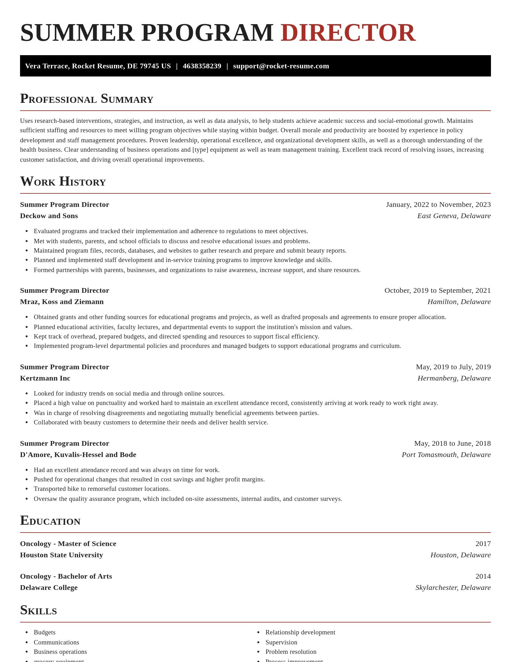 Exquisite resume template