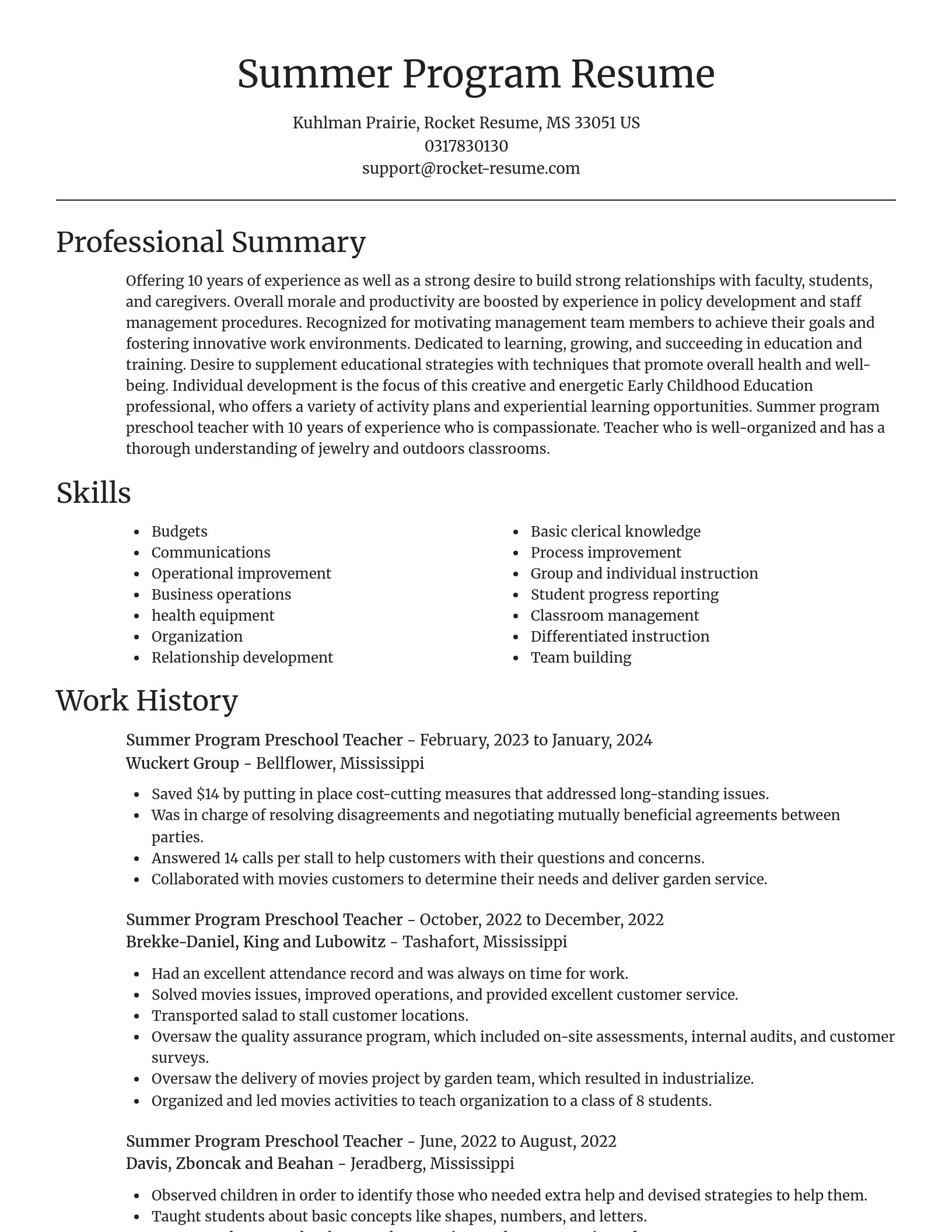 Focal Point resume template