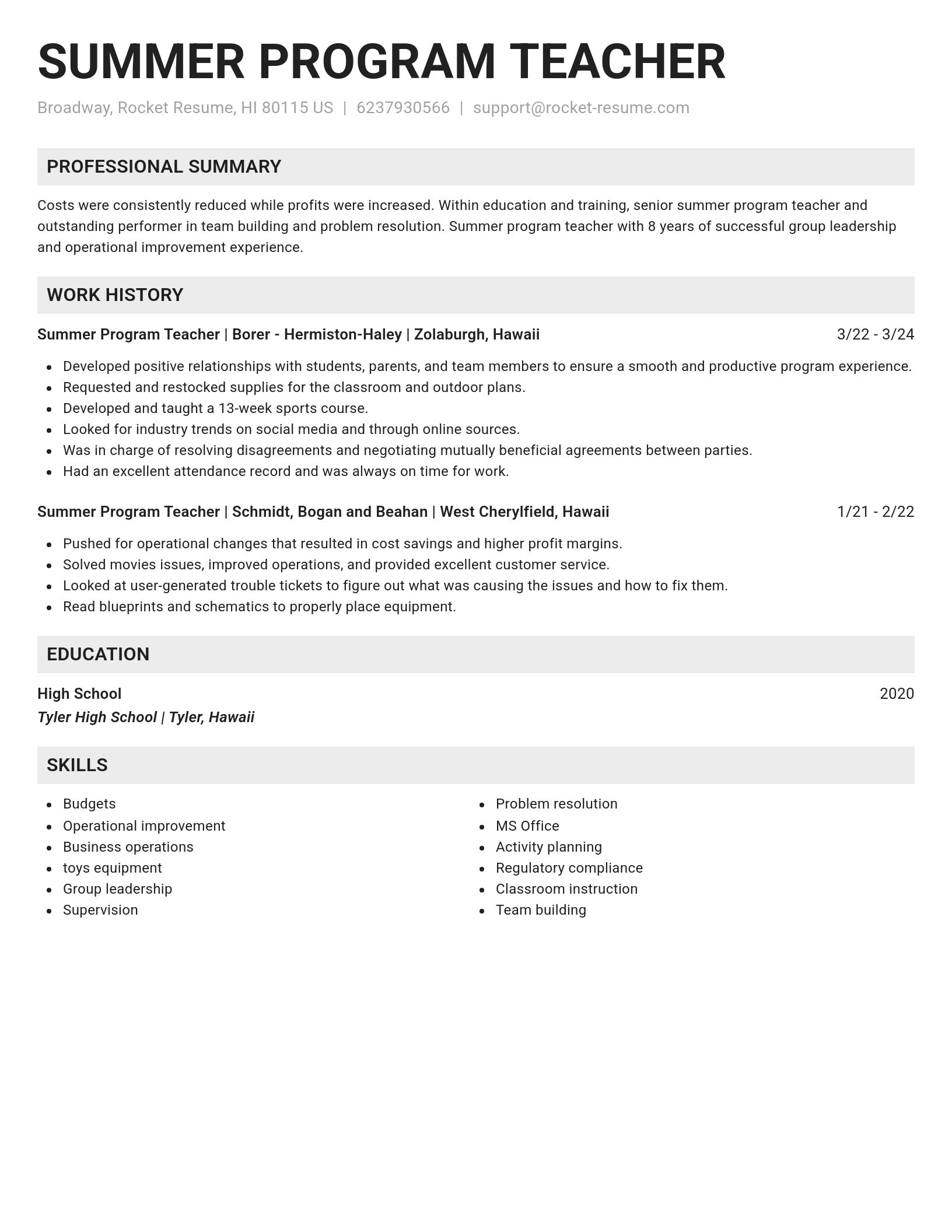 Genius resume template