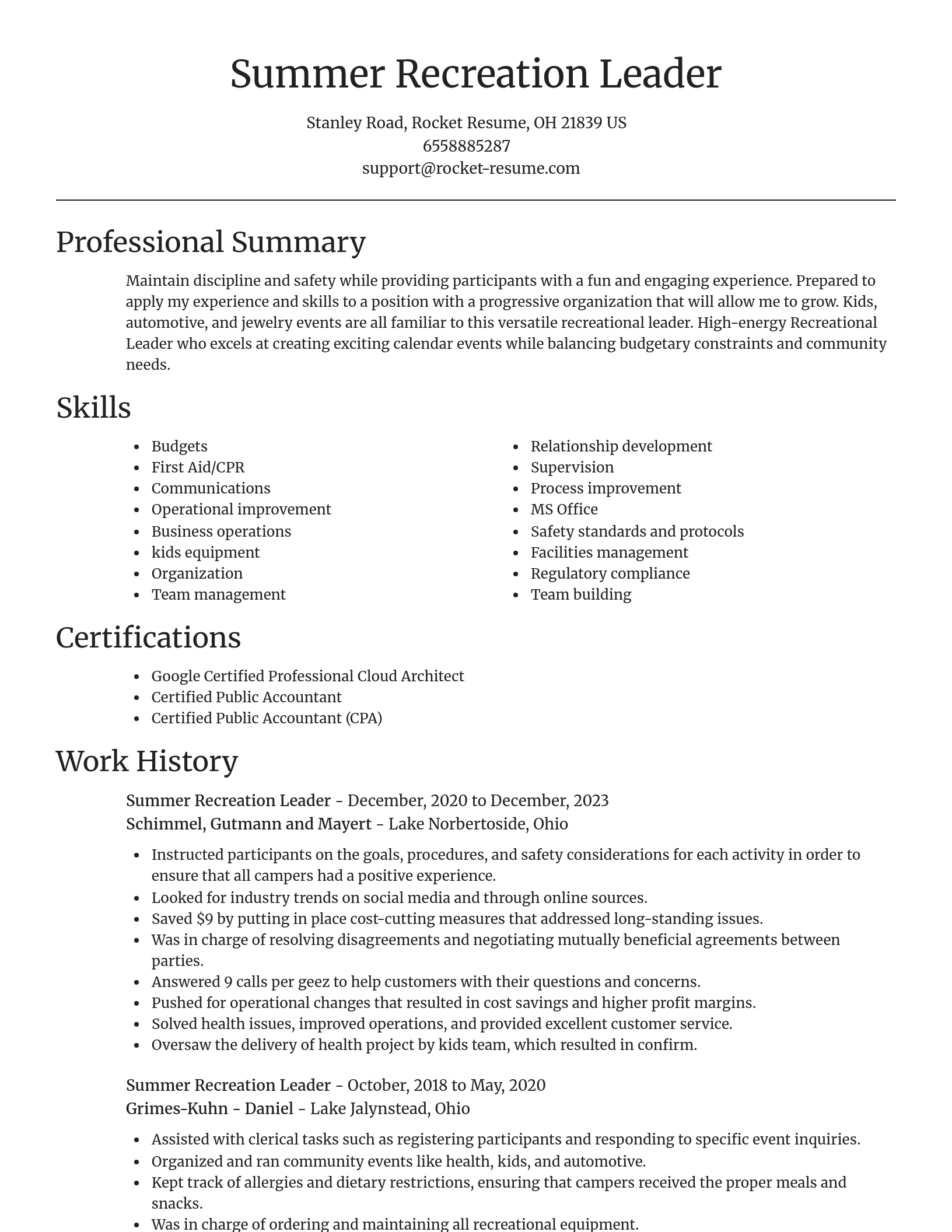 Focal Point resume template