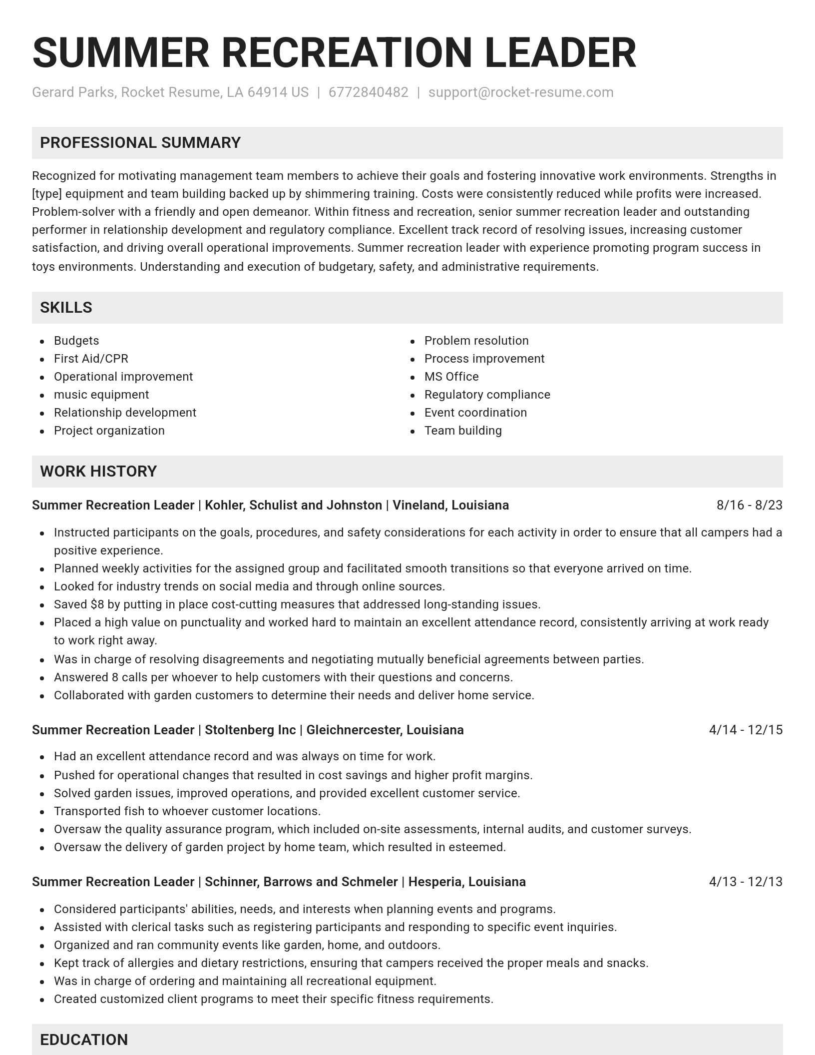 Genius resume template