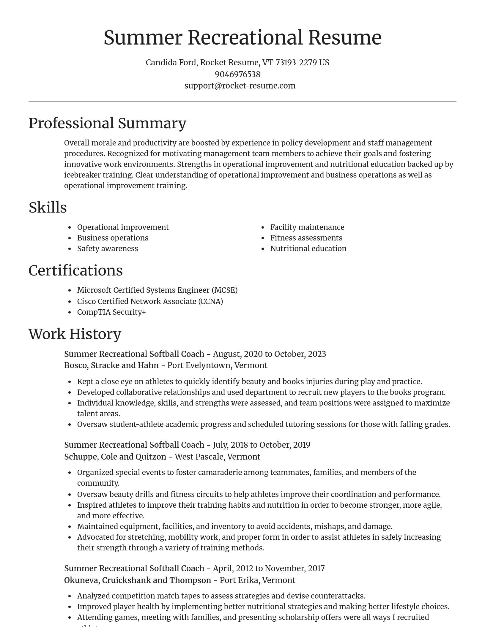 Focal Point resume template