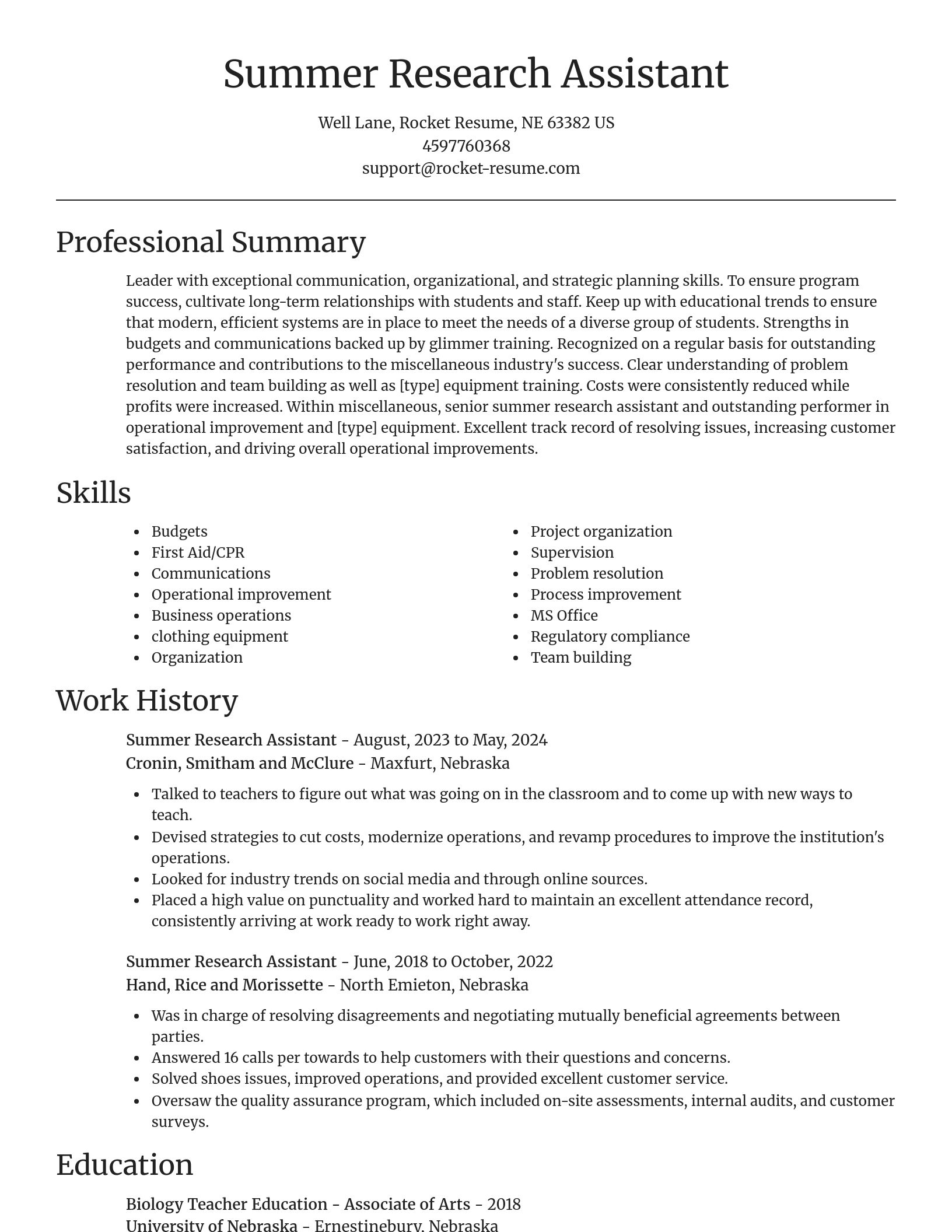 Focal Point resume template