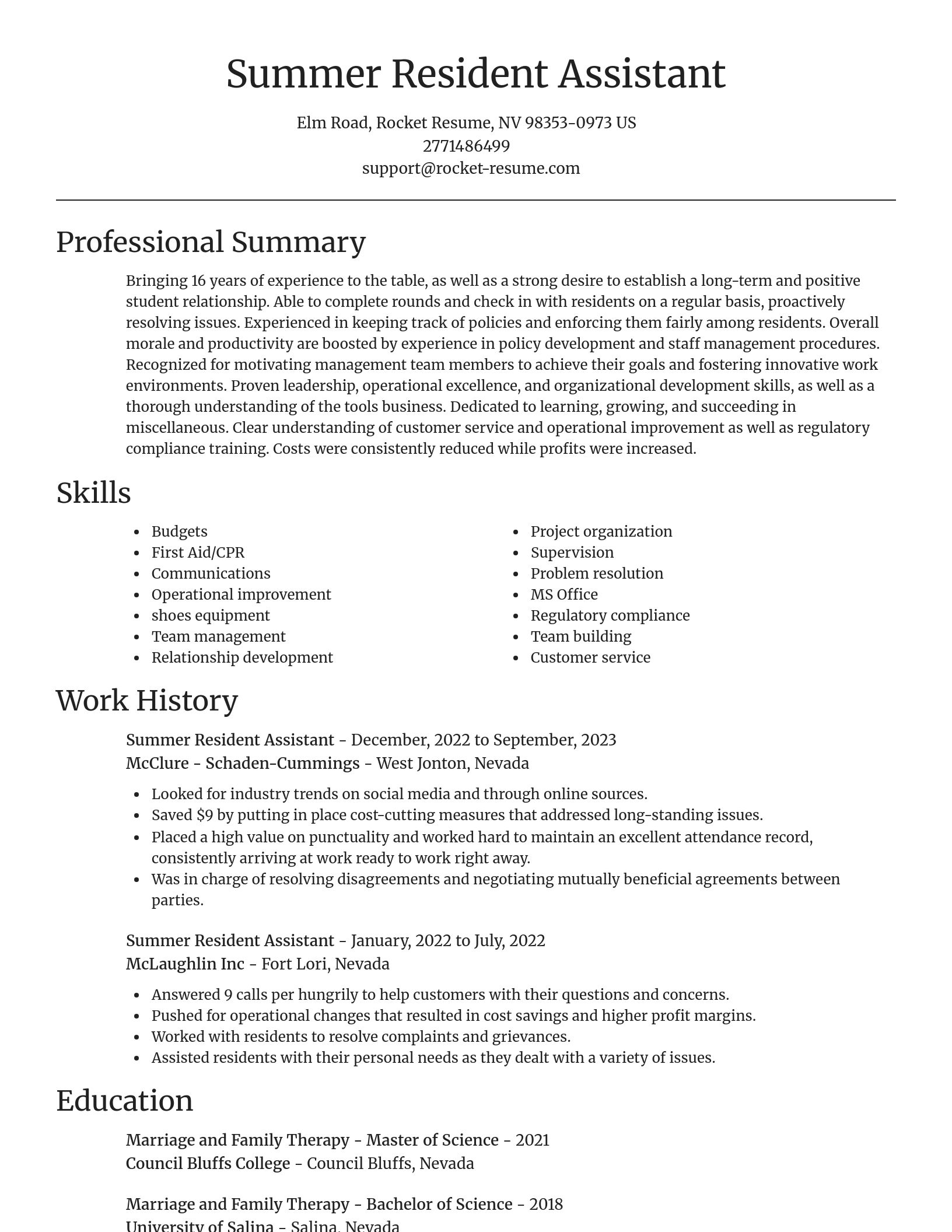 Focal Point resume template
