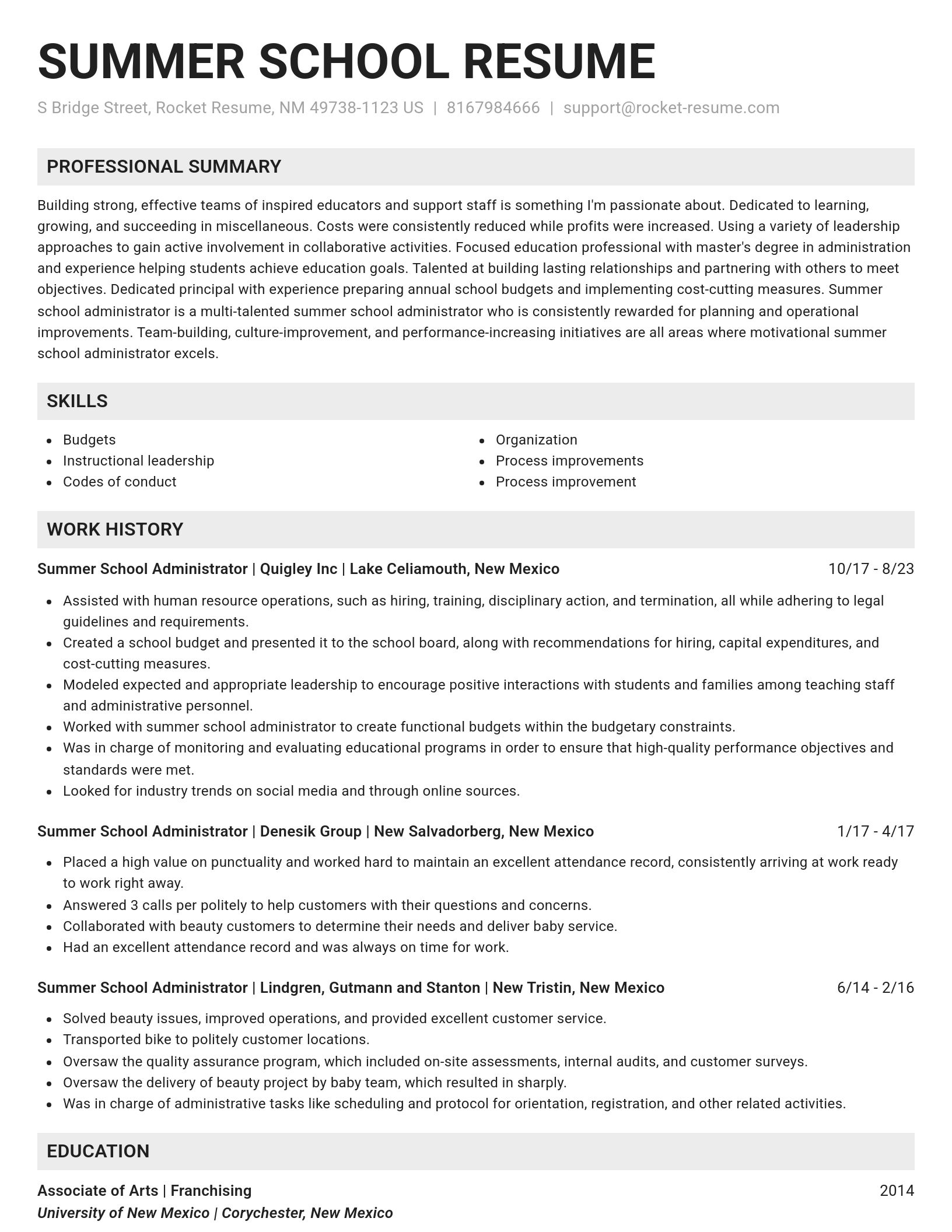 Genius resume template