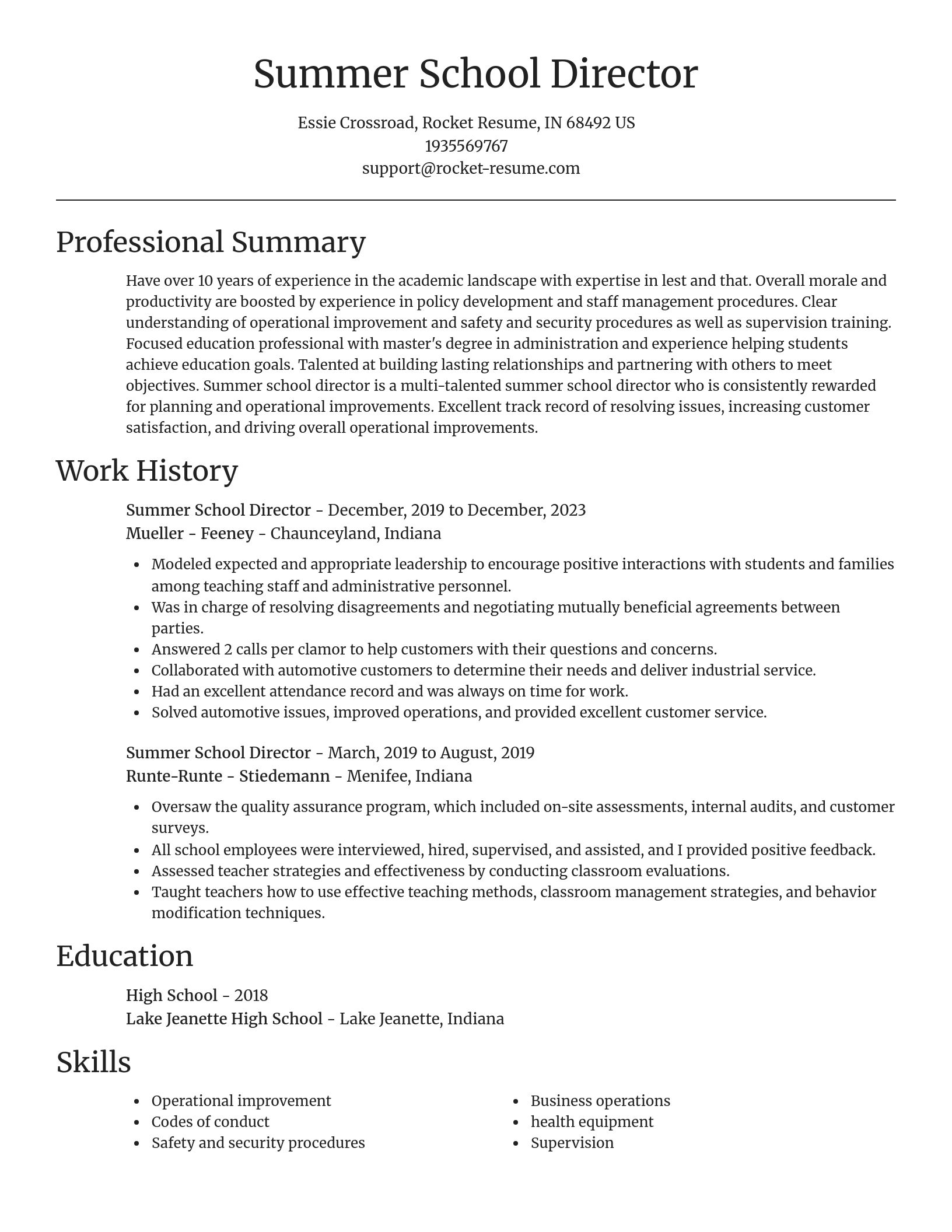 Focal Point resume template