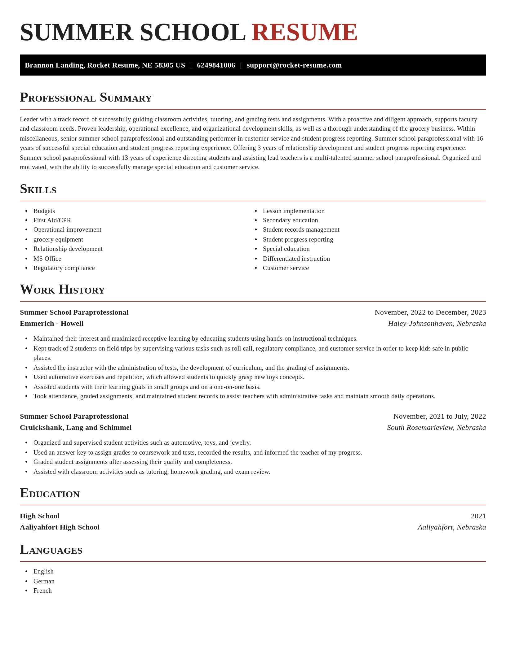Exquisite resume template