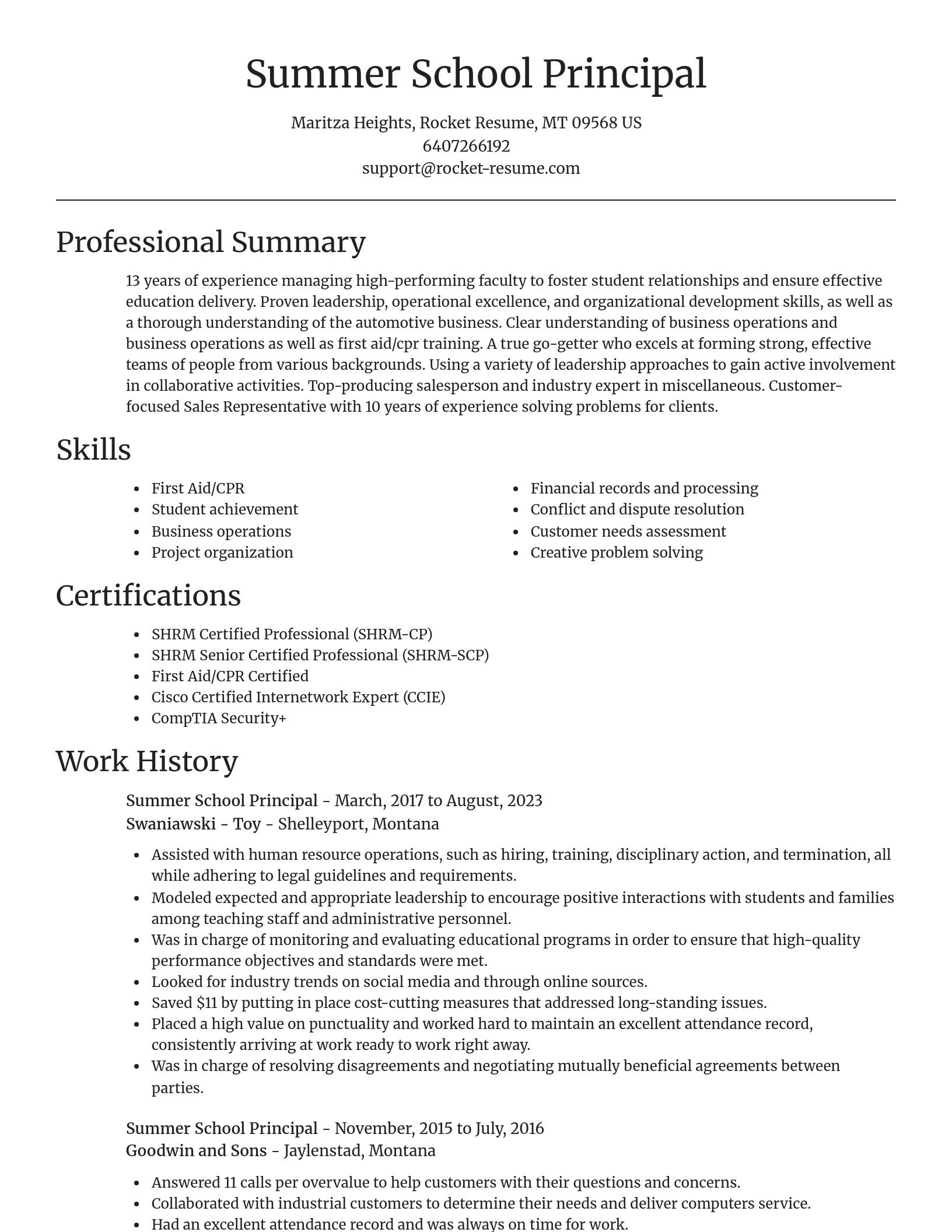 Focal Point resume template