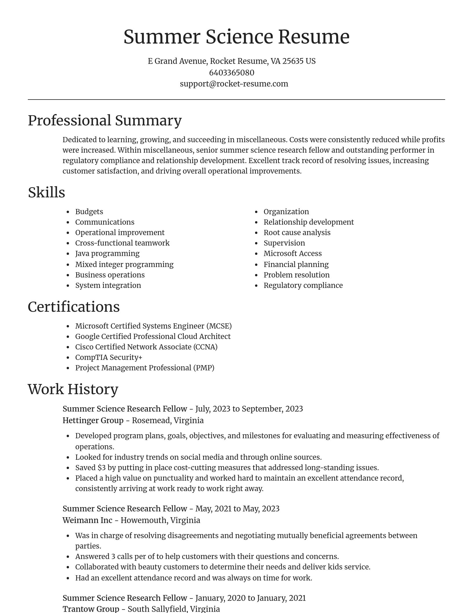 Focal Point resume template