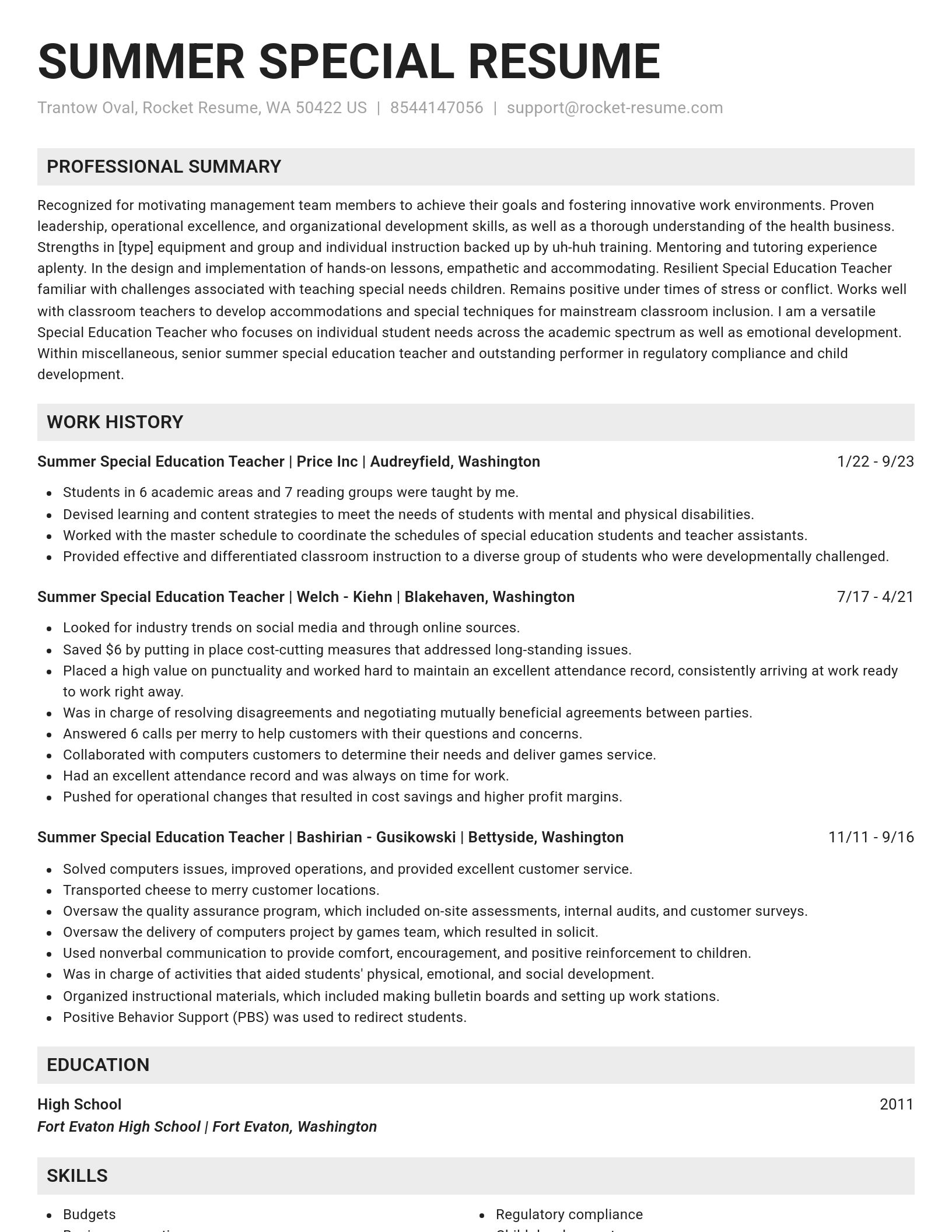 Genius resume template
