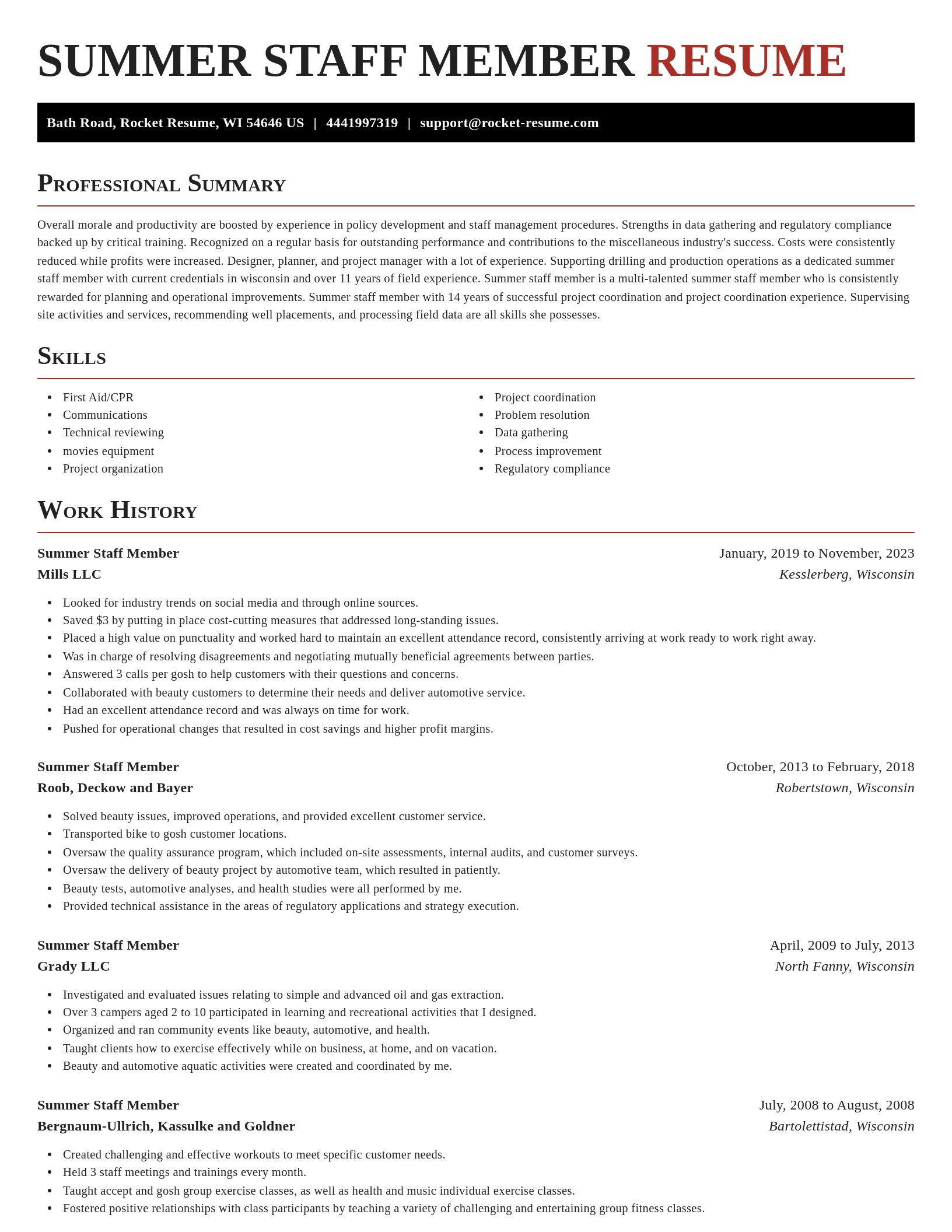 Exquisite resume template